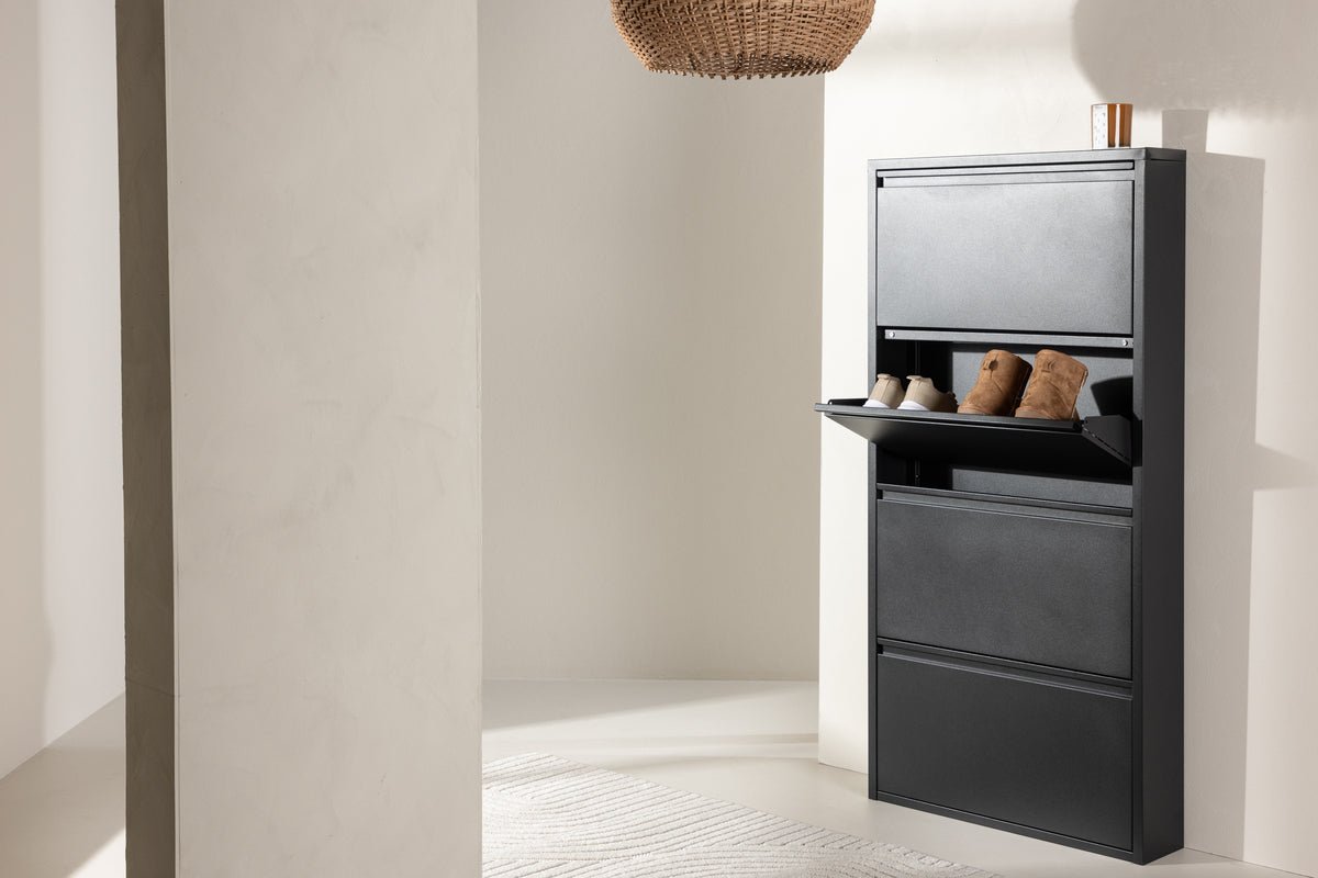 Schuhregal Arvani – Schwarz, Modern Minimal