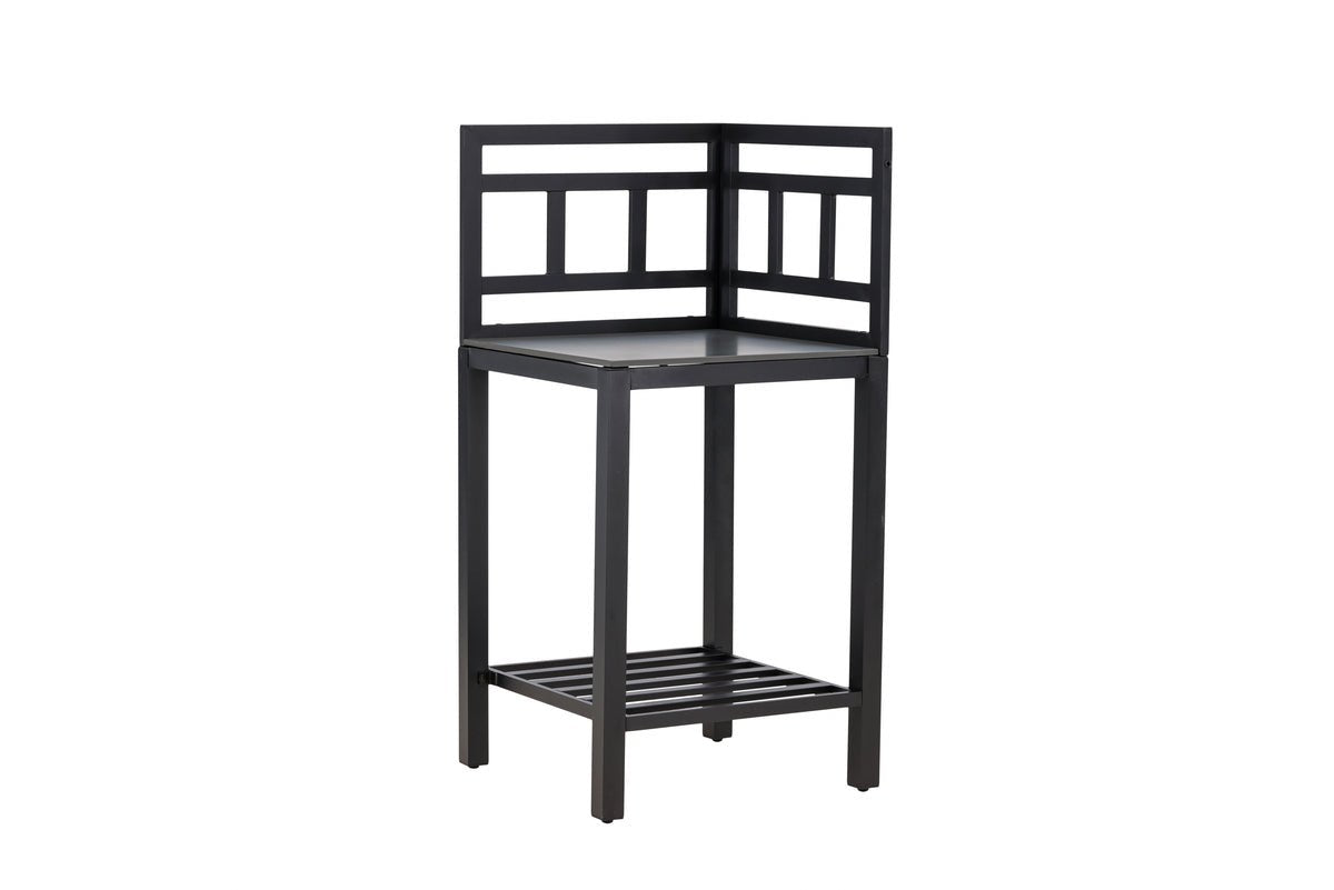 Gartenaablagebänk Vani – Outdoor-Kichenmodul mat Steen-Aarbechtsfläch