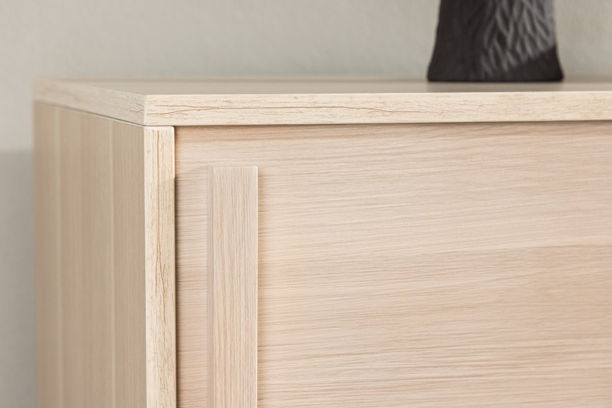 Designer TV-Board Valero 180 cm MDF – Matt, mat Lamellenfront