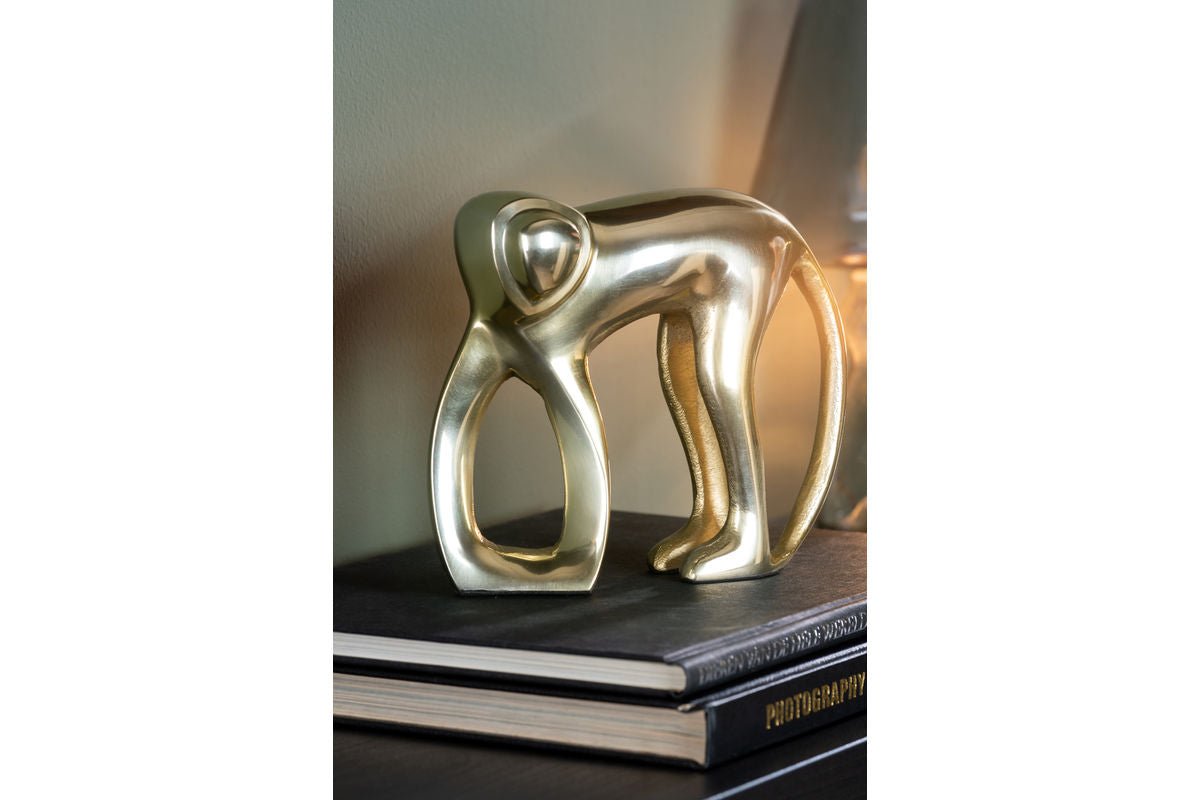 Statue „Simio“ – Metallfigur a Goldoptiq