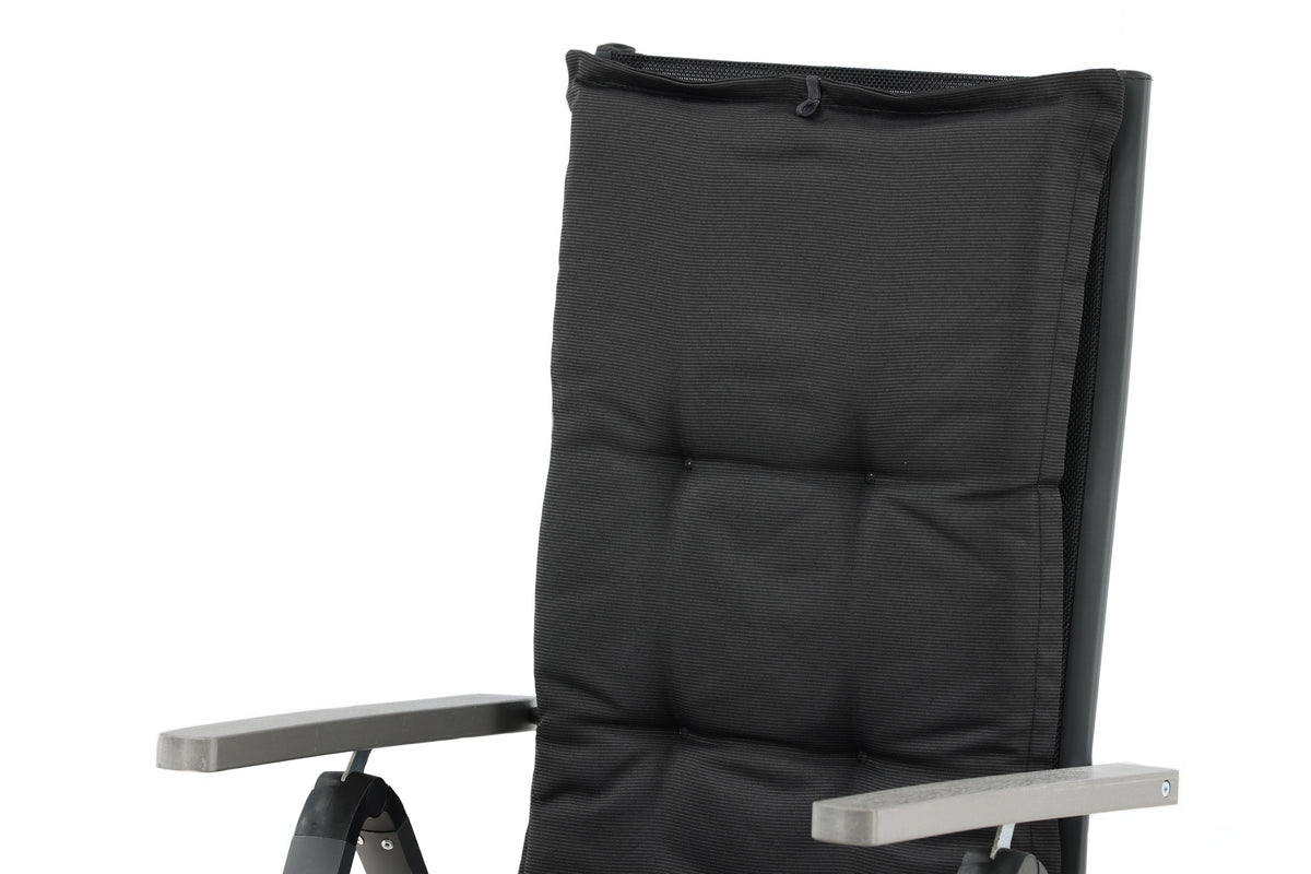 6er Set - Gaartstullkëssen Siena aus Polyester a 4 Faarwen