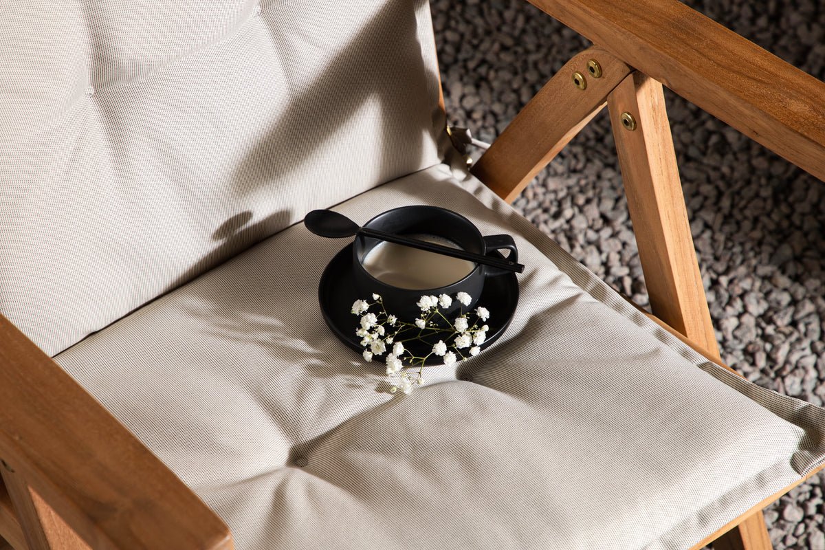 6er Set - Gaartstullkëssen Siena aus Polyester a 4 Faarwen