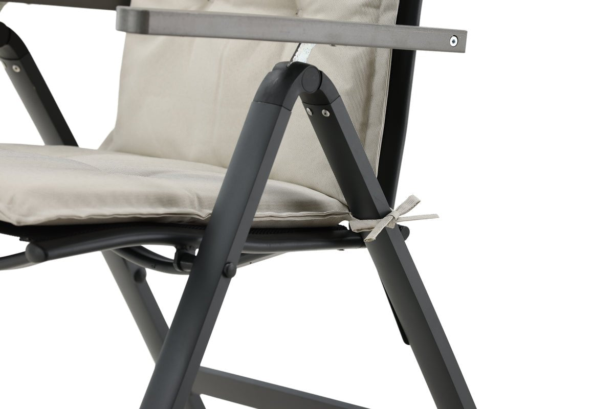 6er Set - Gaartstullkëssen Siena aus Polyester a 4 Faarwen