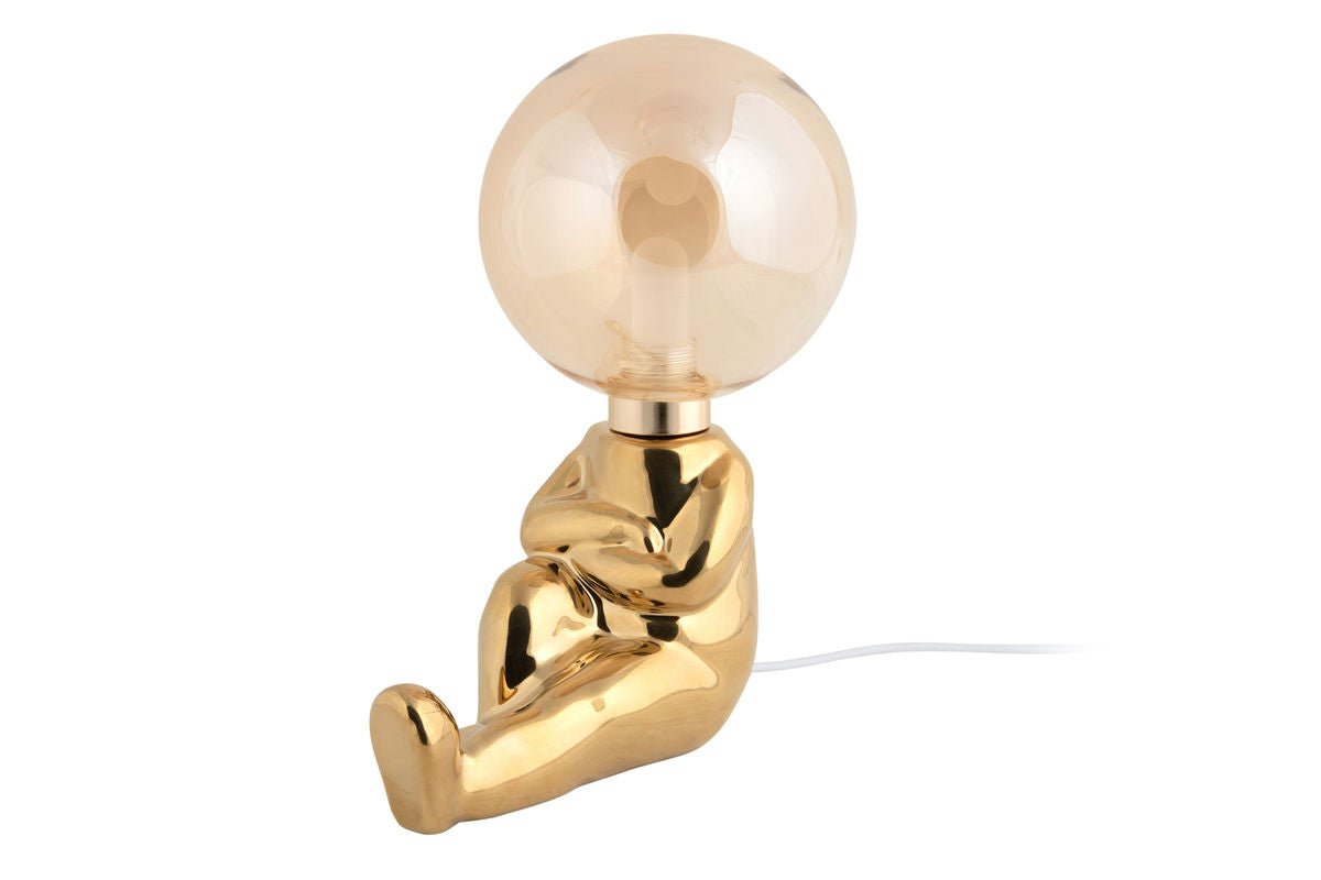 Tischlampe Antman (sitzend) - Designlampe Hochglanz beschichtet mit LED