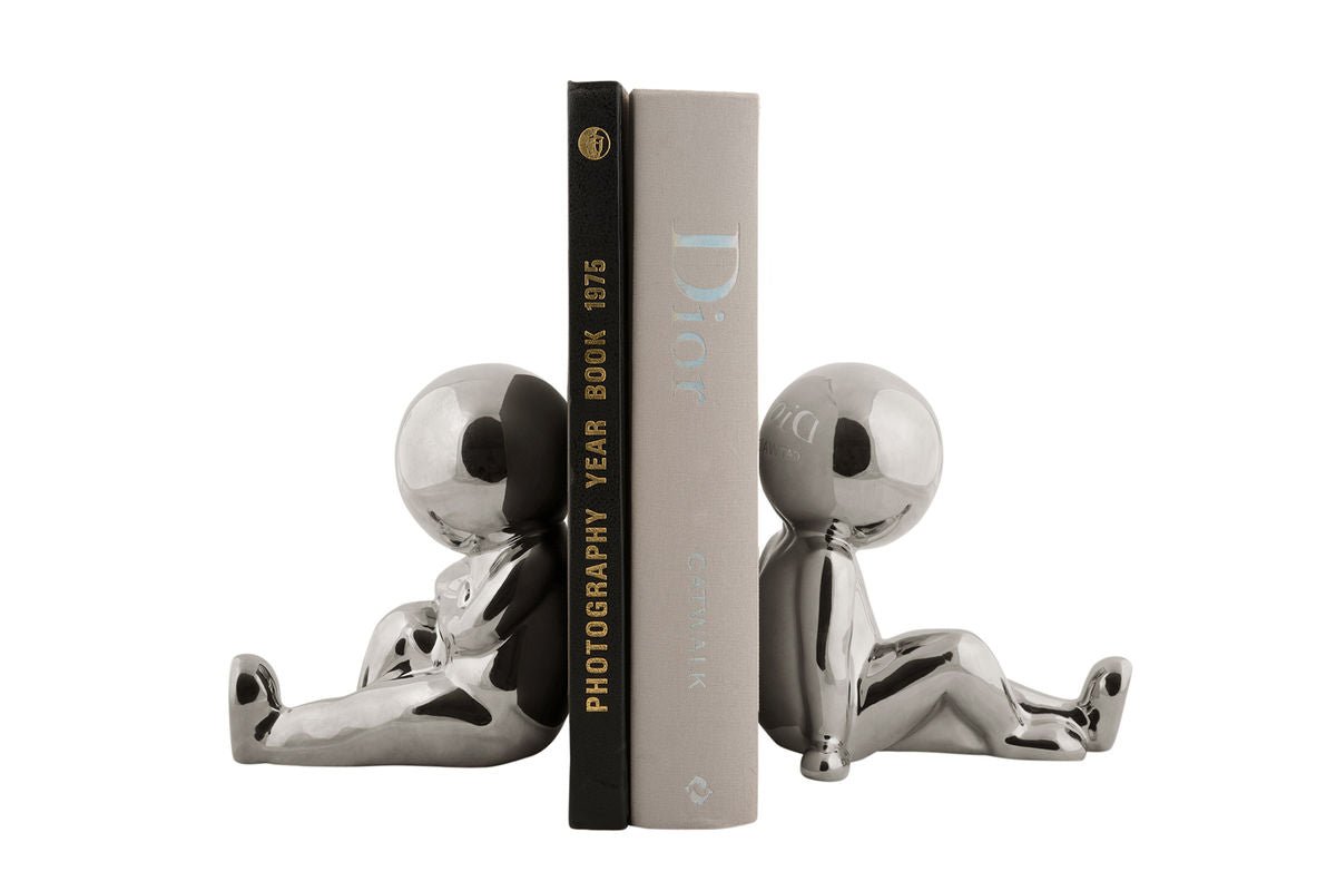 Buchstëtzer Lunvia - aus Keramik / sëtzend Duo