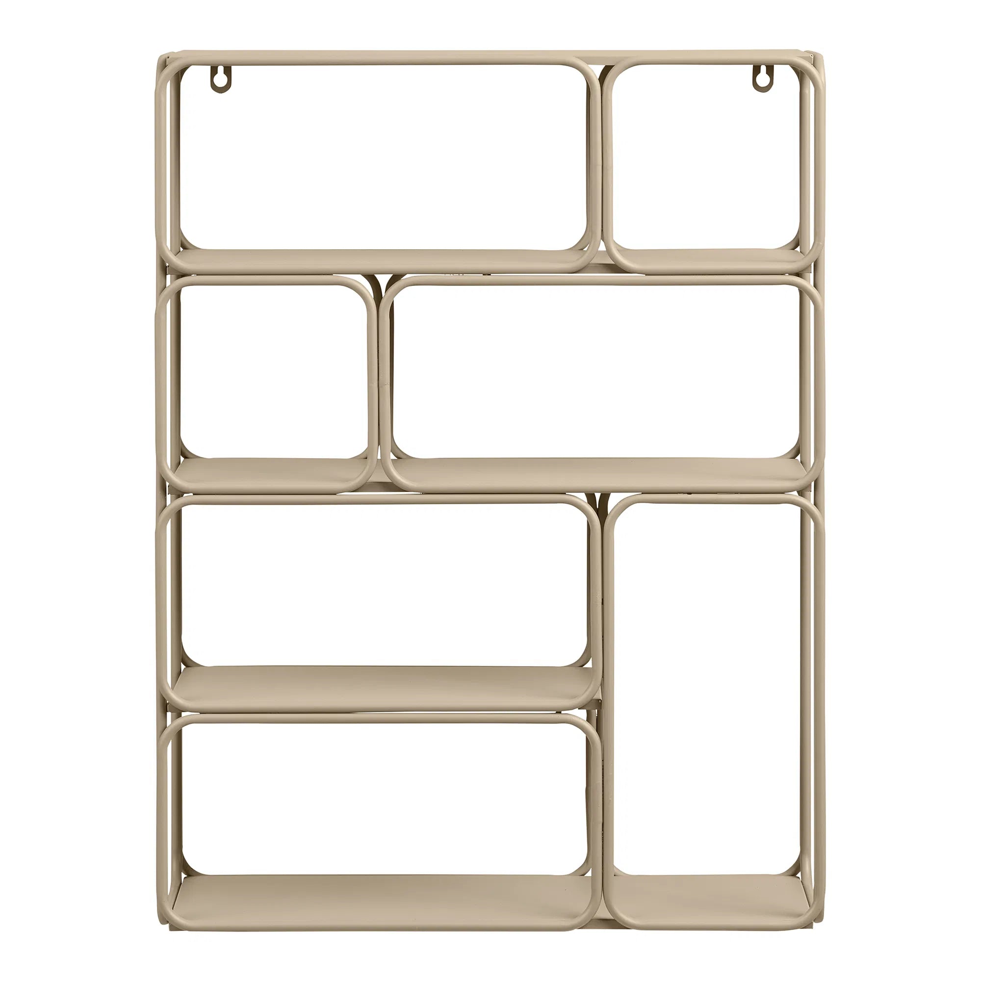 Wandregal Corvella – aus Metall in Beige