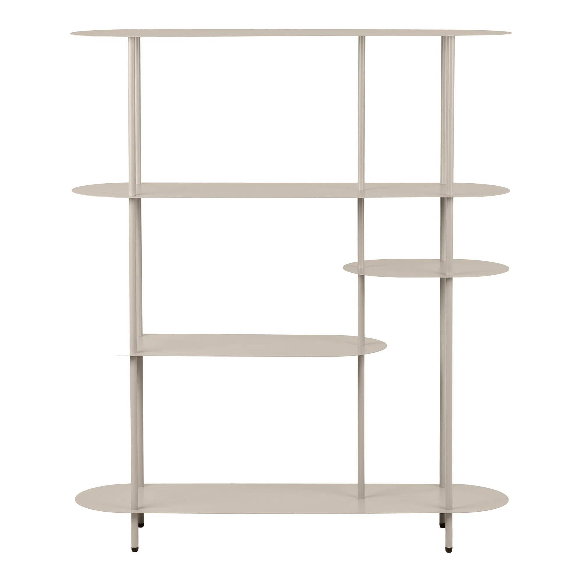 Standregal Velsira – aus Metall in Sandfarbe