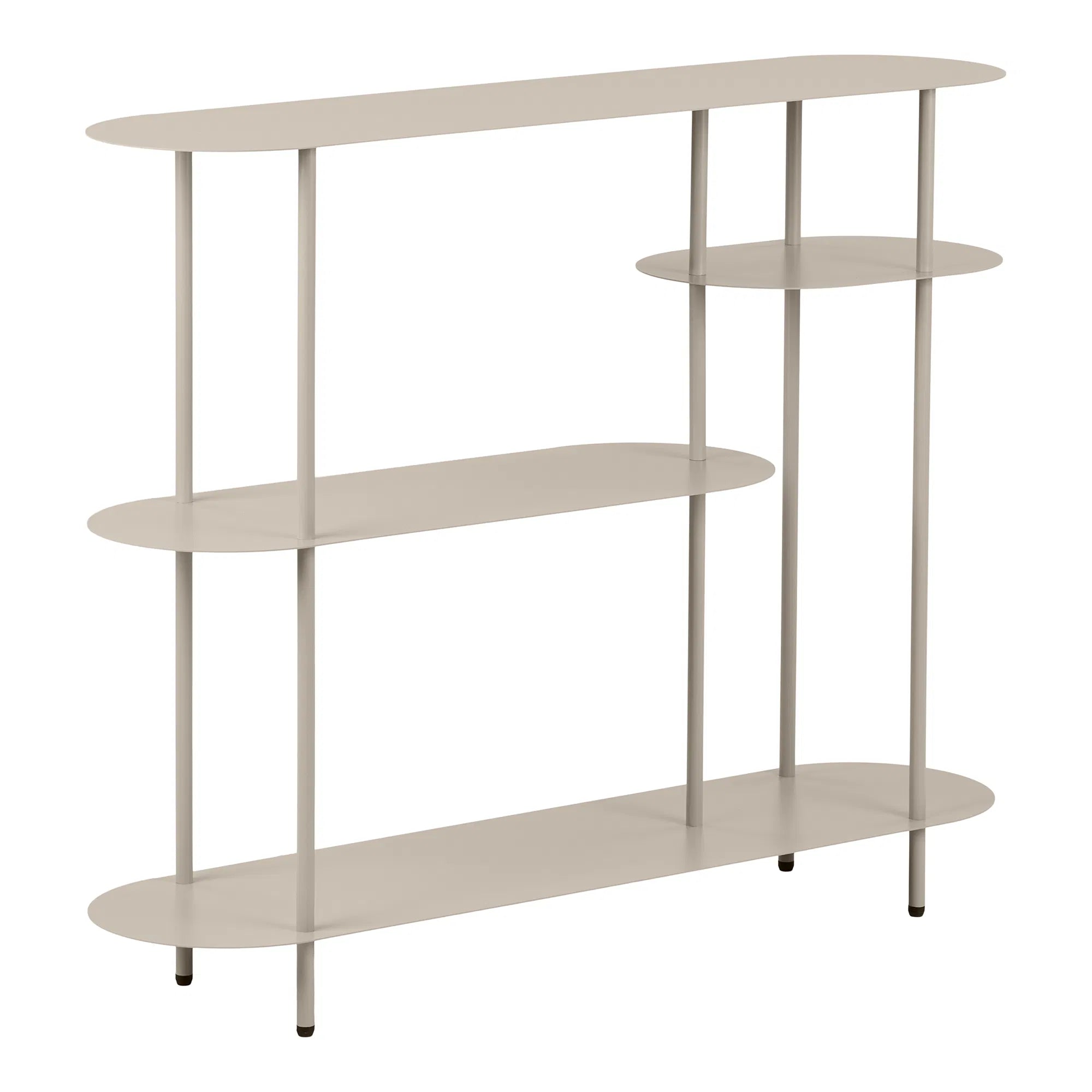 Standregal Osmira – aus Metall in Sandfarbe