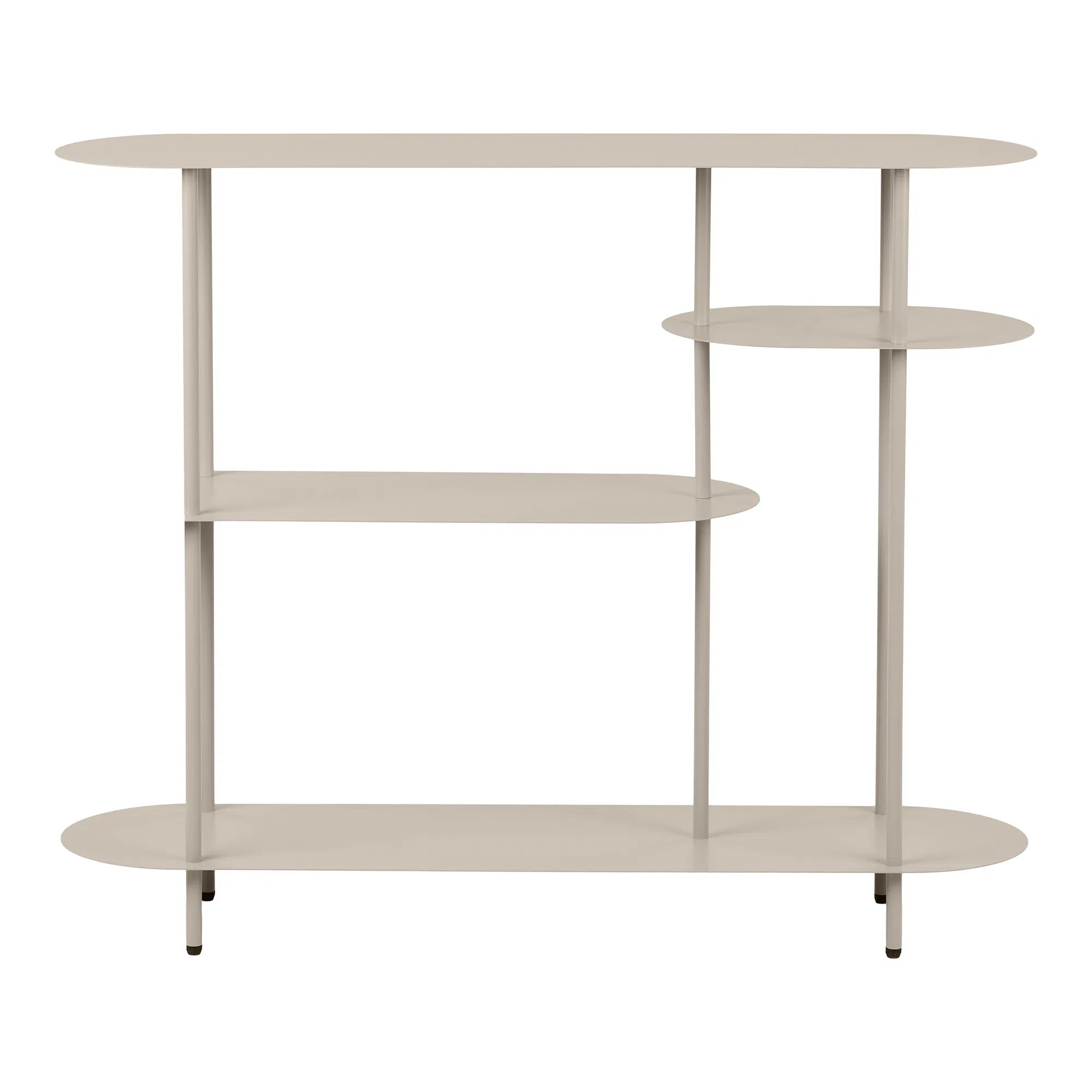 Standregal Osmira – aus Metall in Sandfarbe