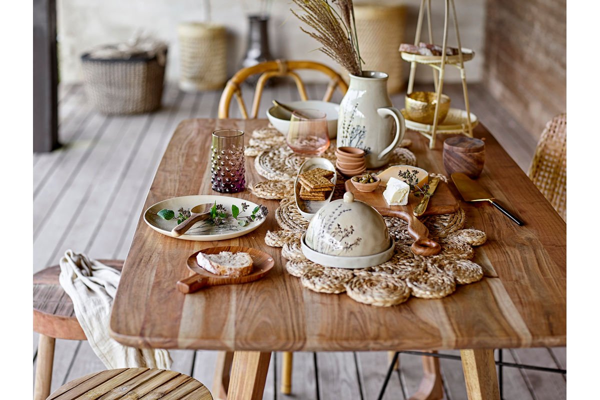 Krug Elva – handbemoolt Steingut mat Blummemotiv