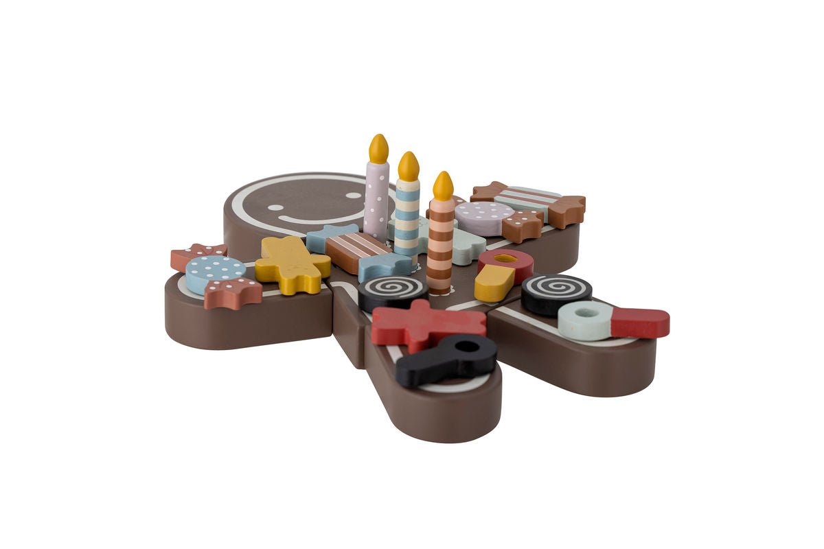 Kinder Spielset Mona – Geburtstagstorte aus Holz mit Klett-Süßigkeiten & Kerzen