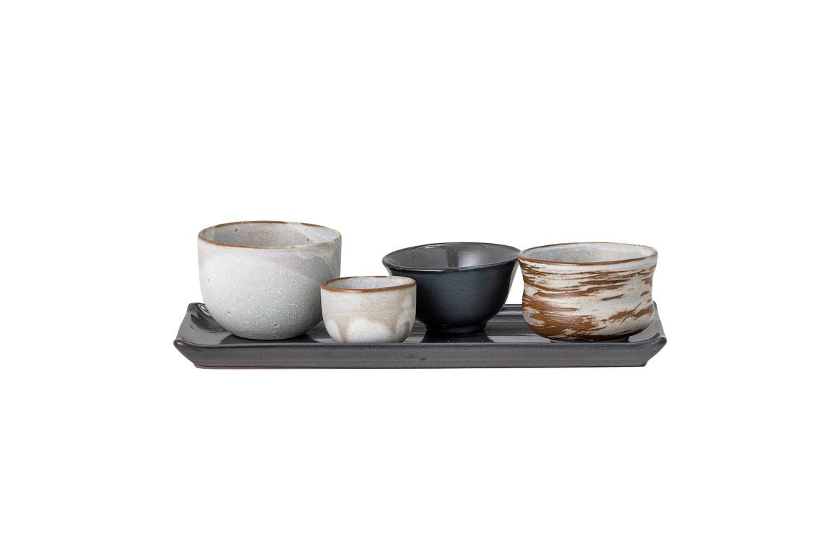 Schossel-Set Sushi Morimoto – 5-Deel-Set aus Steenkeramik