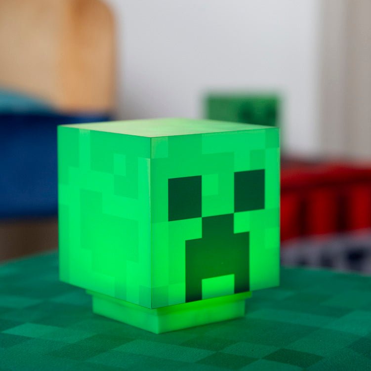 Minecraft LED-Lamp „Creeper“ – Luuchtfigur mat Akku