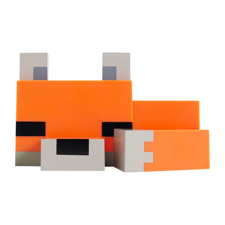 Minecraft LED-Dëschlampe „Fuchsbaby“ – mat Akku & USB-C