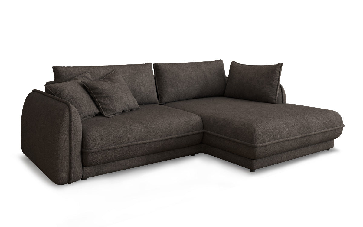 Designer Sofa Mojave II Stoff mat Schloffunktion an Stauraum