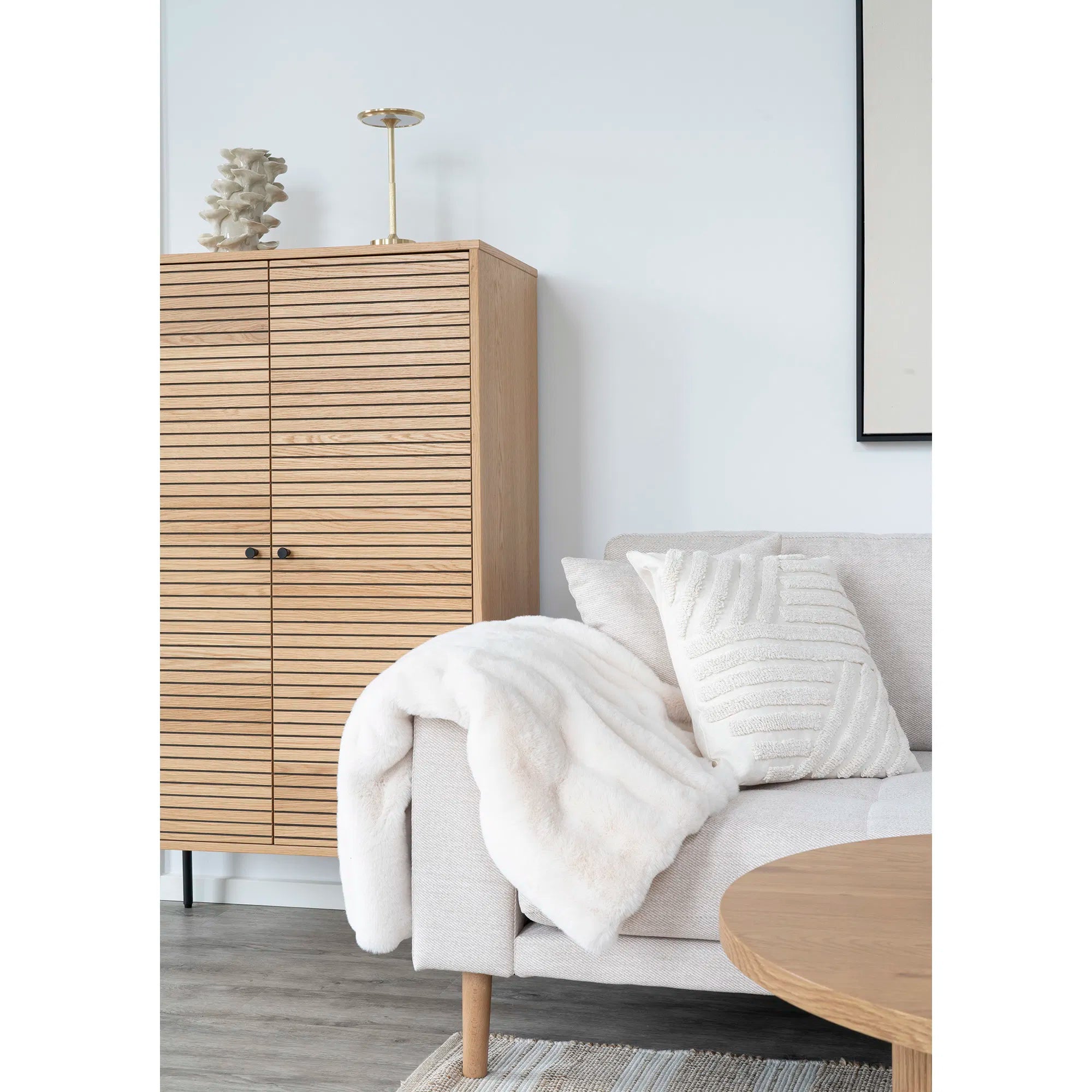 Zierkëssen Milea 3D Struktur Beige 45x45 cm