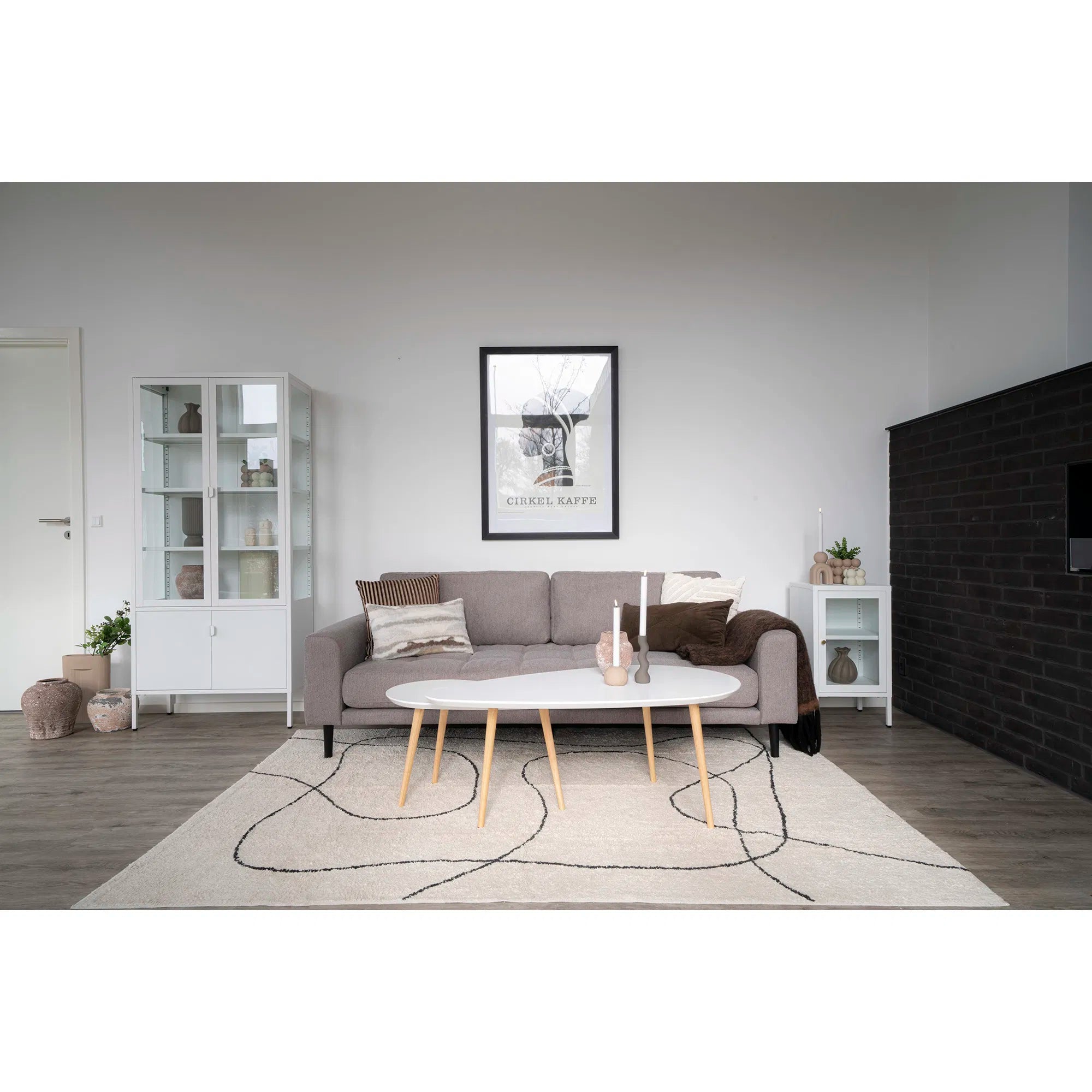 Teppech Arenzo – Modernt Kottengteppech mat abstraktem Muster, 160x230 cm