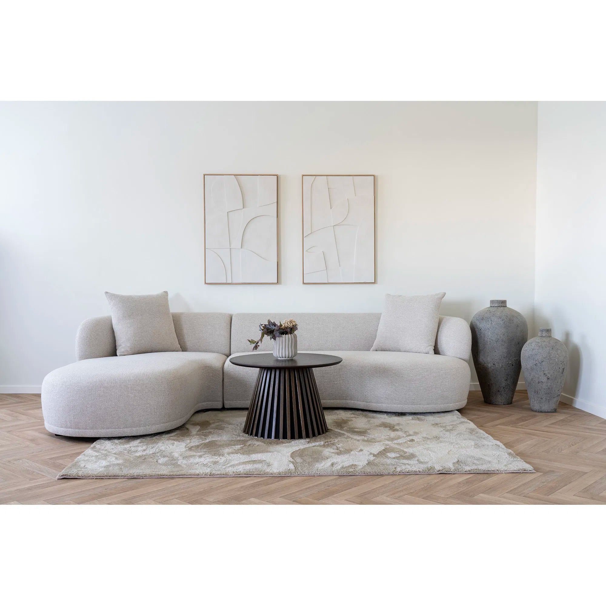 Teppech Velano – Moderne Héichflorteppich a Sandfaarweg oder Grom, 160x230 cm
