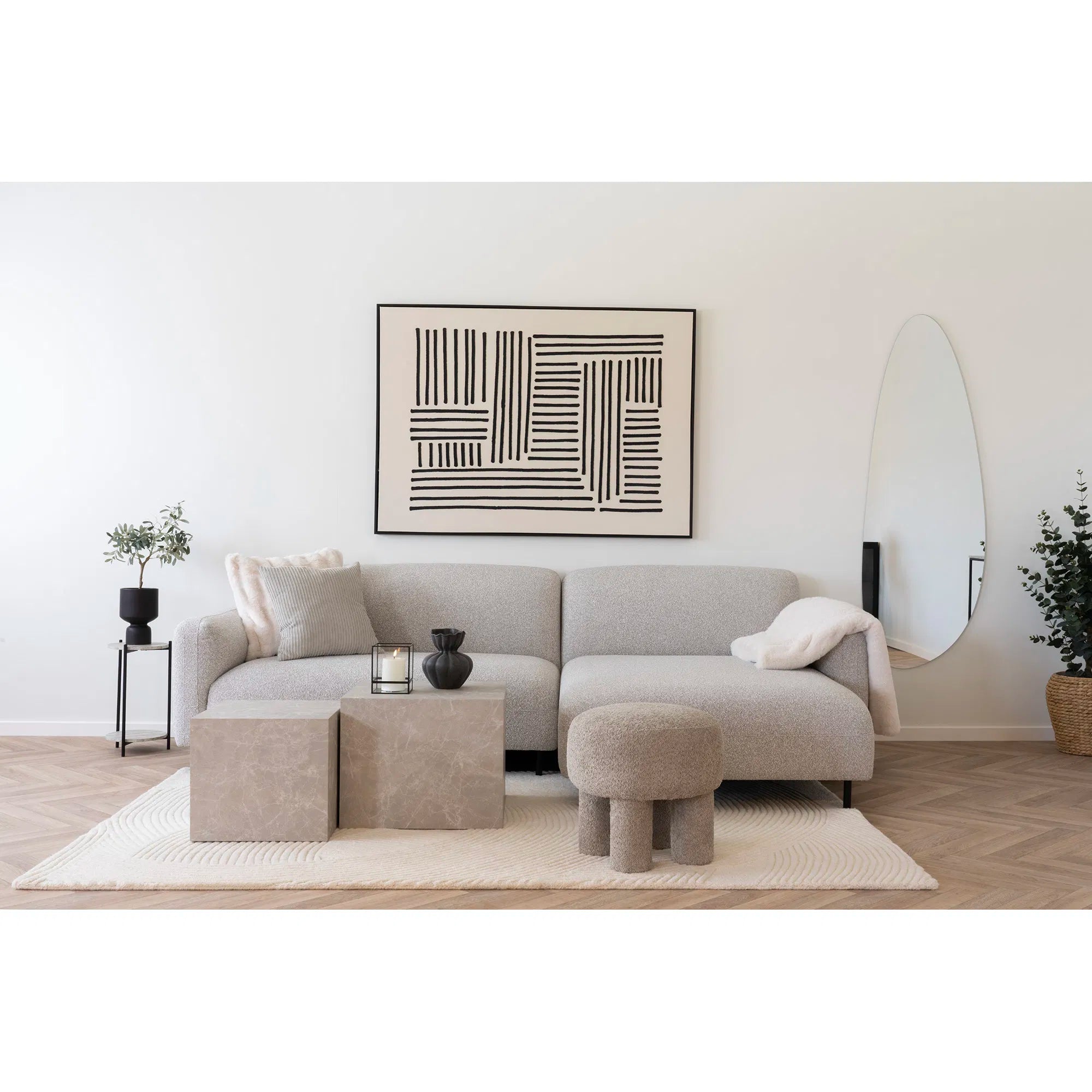Teppech Arivon – Handgetuftte Eleganz - 100% Woll, 200x300