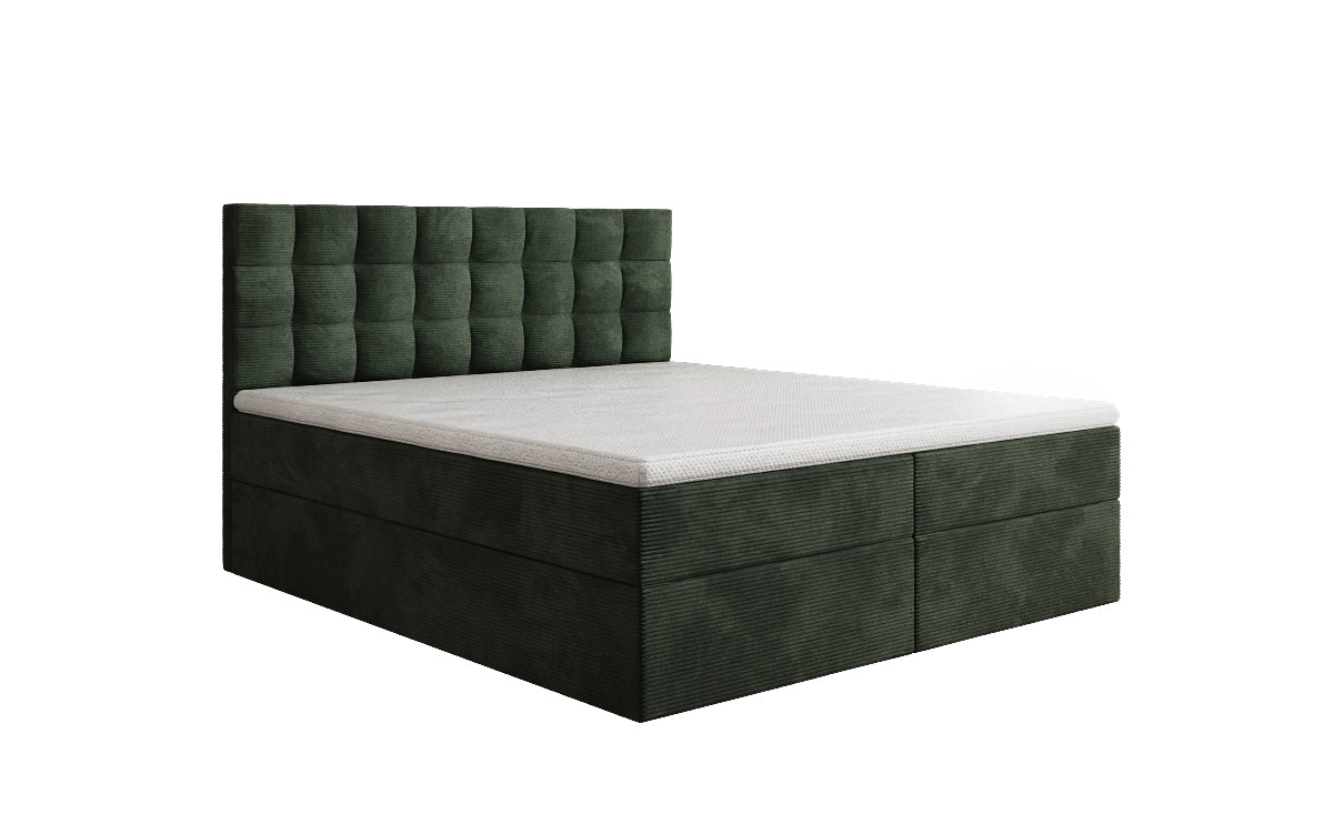 Boxspringbett Como an Cord mat Stauraum