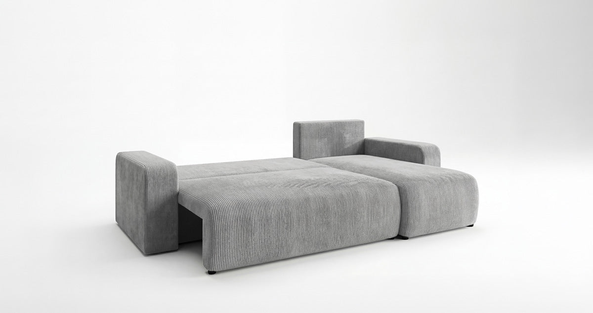 Designer-Sofa Calva mat Schlof- a Klappfunktioun a Cord