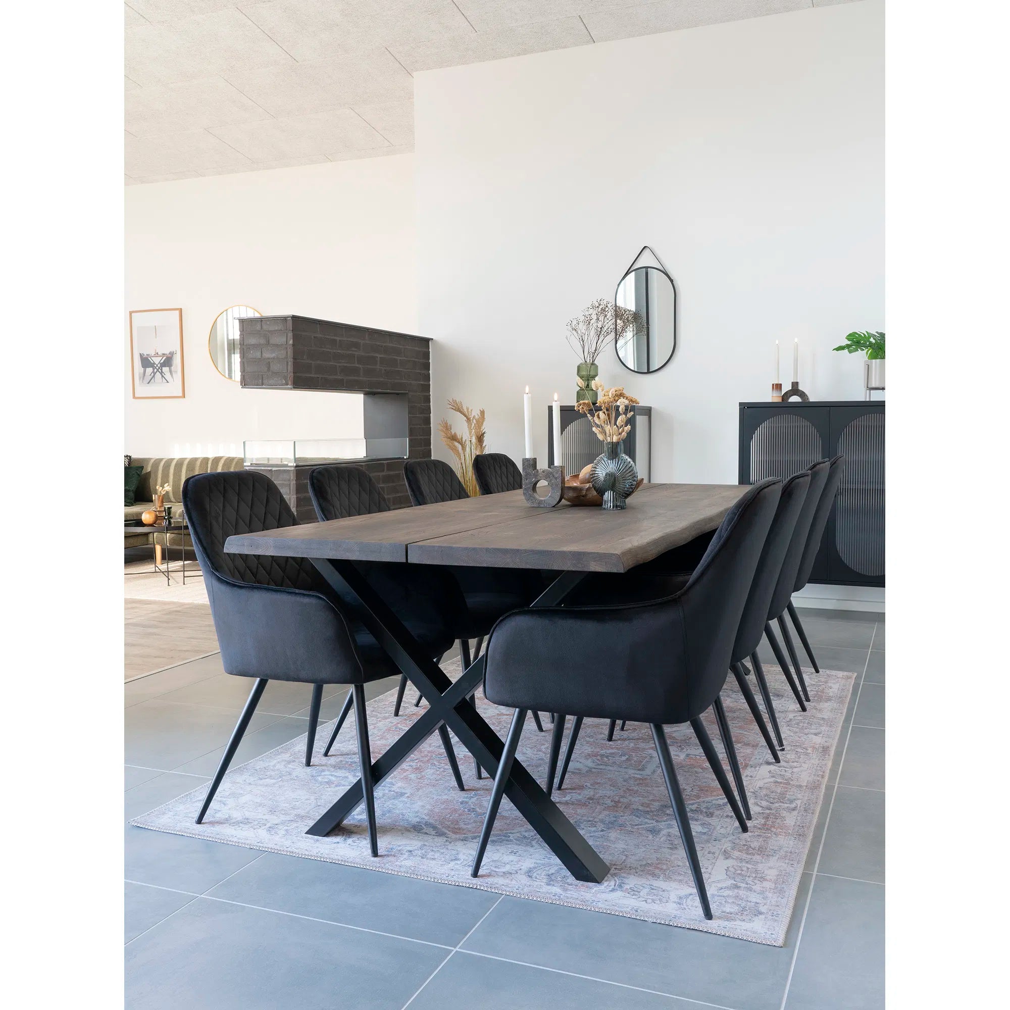 Spiegel Levanto – Hängespiegel mit schwarzem Rahmen (35×60 cm)