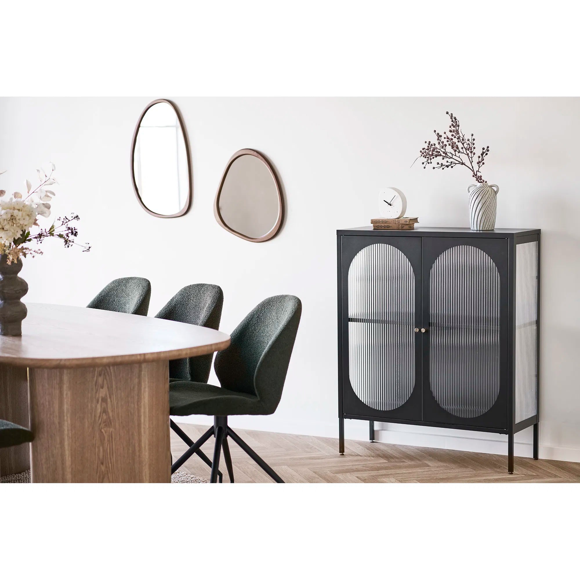 Spiegel Ardano – Organesch Form am Holz-Look (44×48 cm)