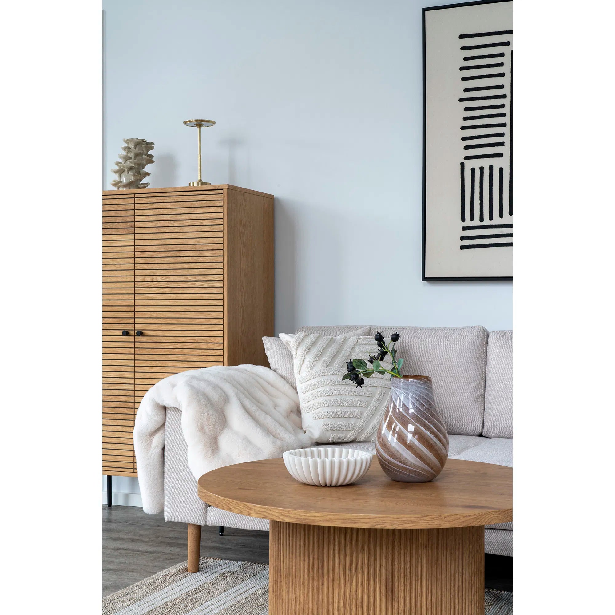 Vase „Liora“ – Glas am waarme Brongton