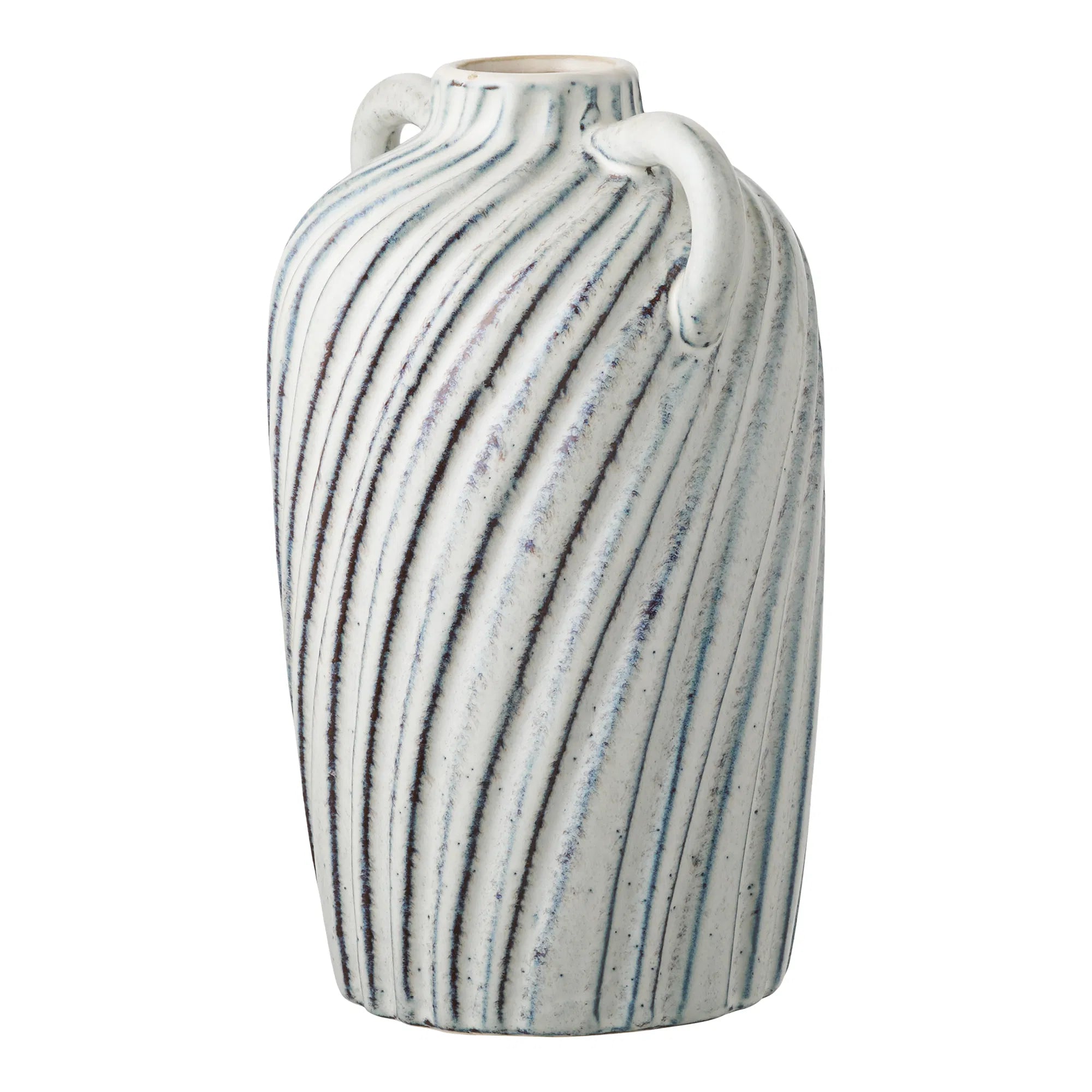 Vase Linea Blu – Keramikvase mat Grëffer