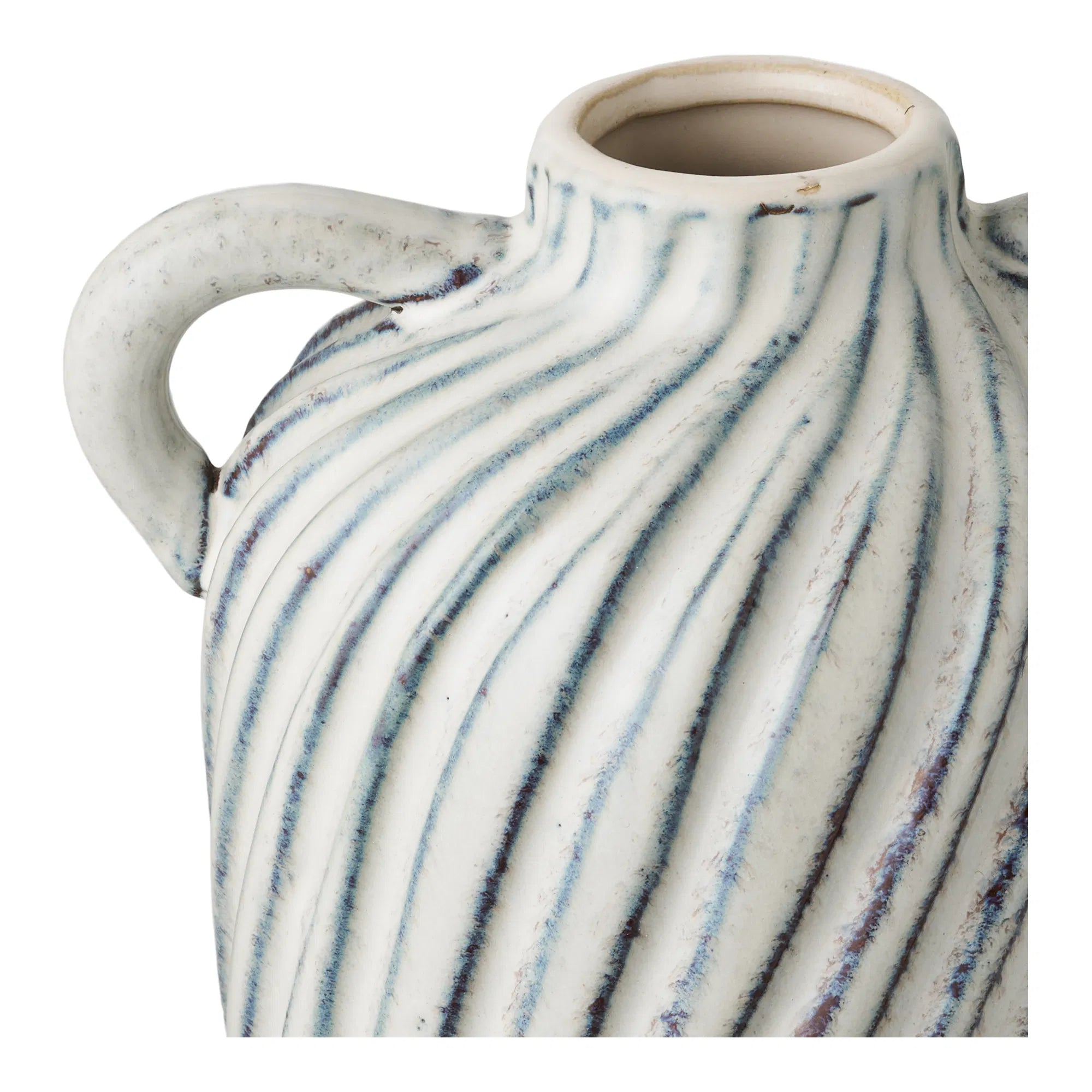 Vase Linea Blu – Keramikvase mat Grëffer