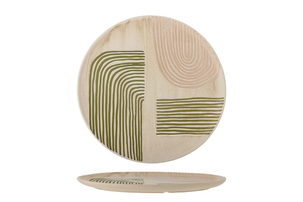 Servierplack Oro - aus Steingutt gemaach