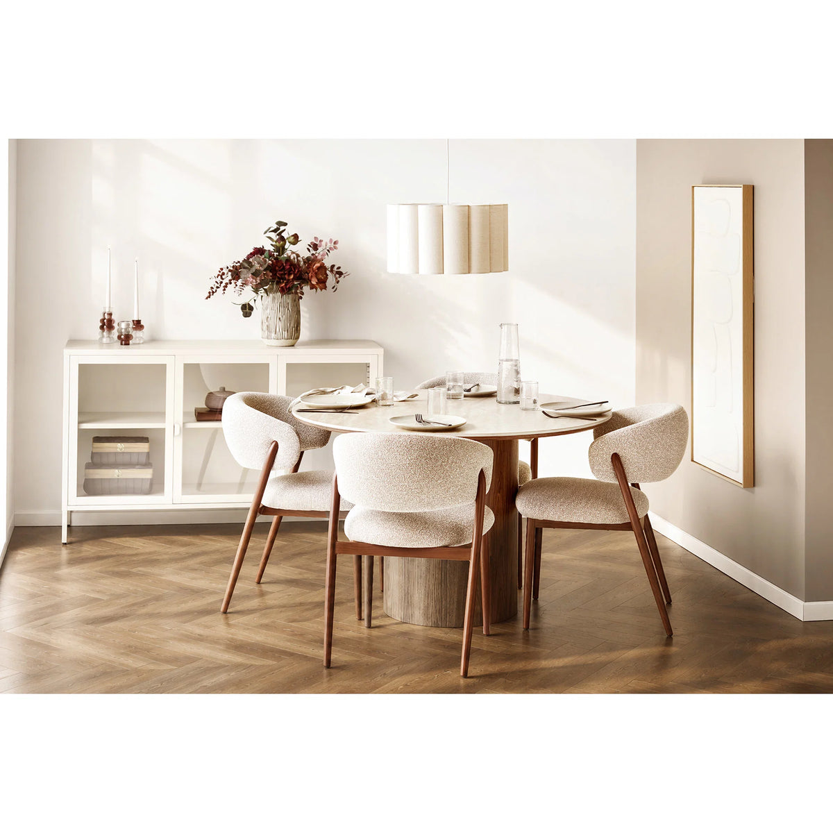 3er Set Käerzestänner Glossy - an 3 Faarwen aus Glas