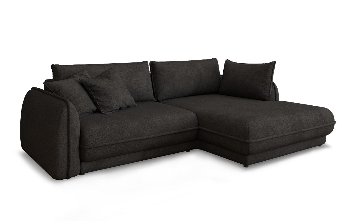 Designer Sofa Mojave II Stoff mat Schloffunktion an Stauraum