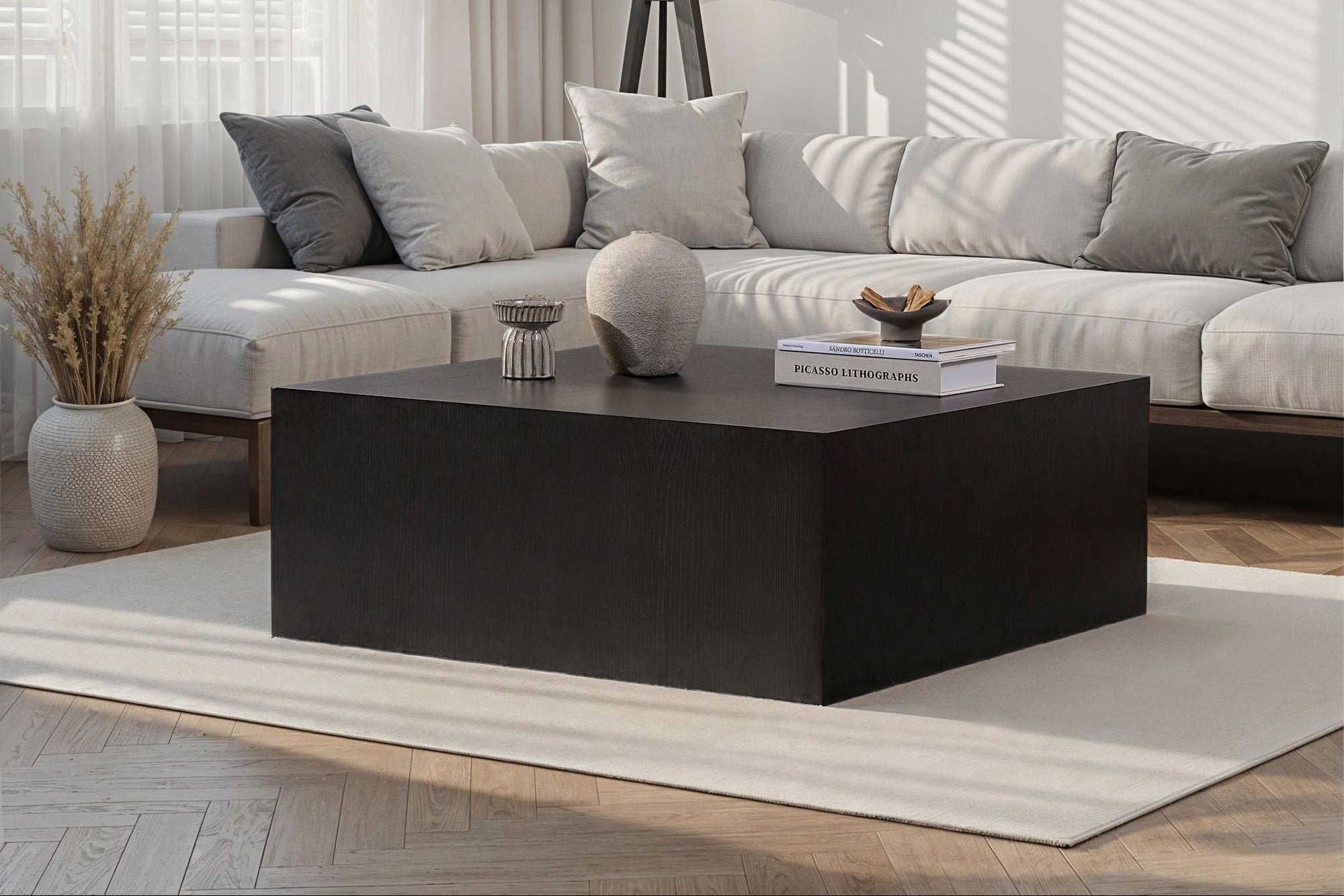 Couchtisch Lomira – mat Rullen an 3 Varianten verfügbar