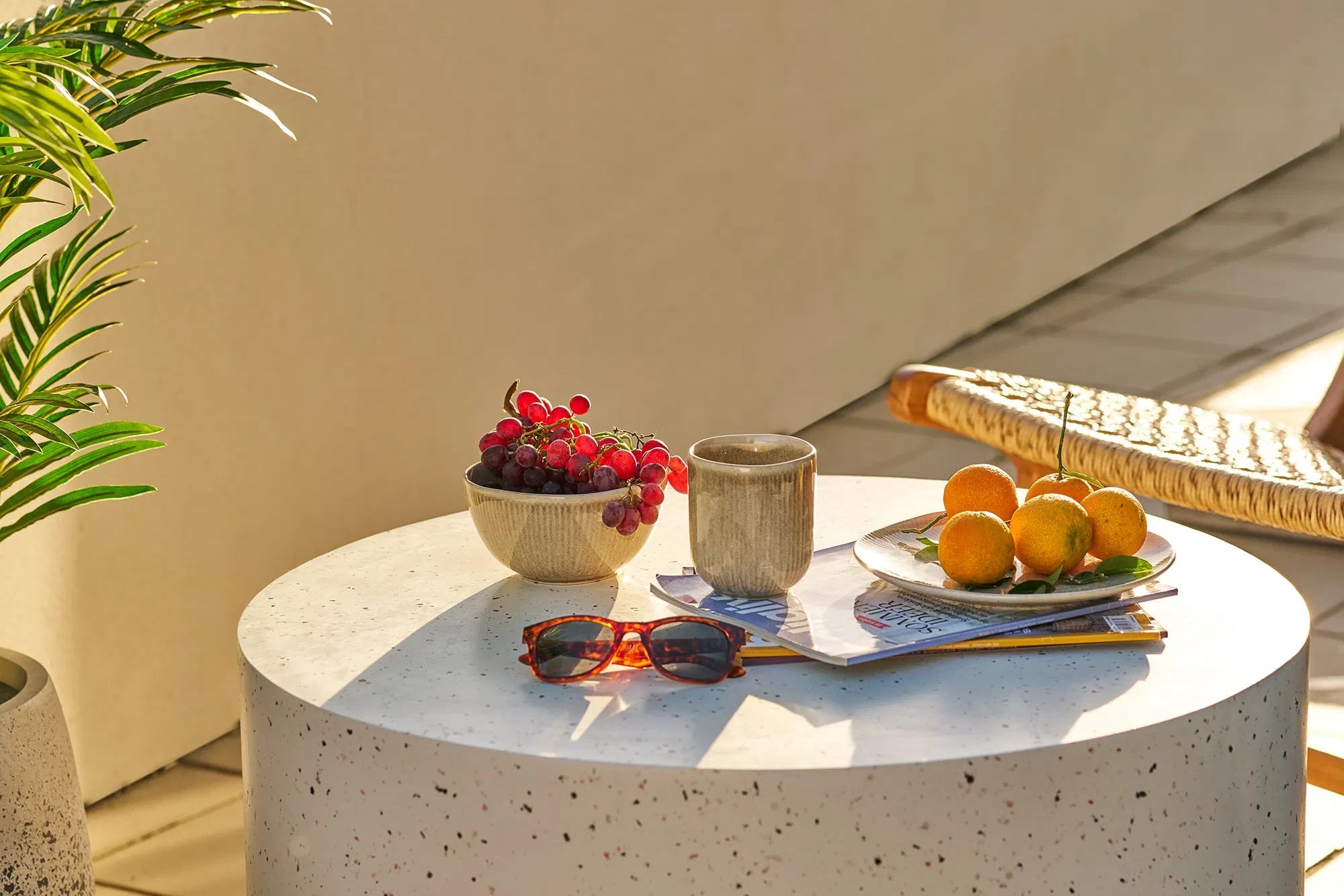 Becher-Set Arvessa – aus Steingut mat reaktiver Glasur hiergestallt