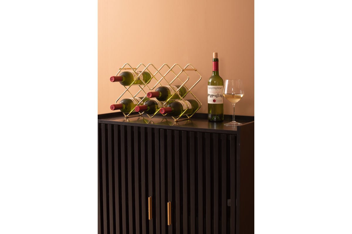 Weinregal Selio – Mauerregal aus Eisen fir stilvoll Wäinlagerung