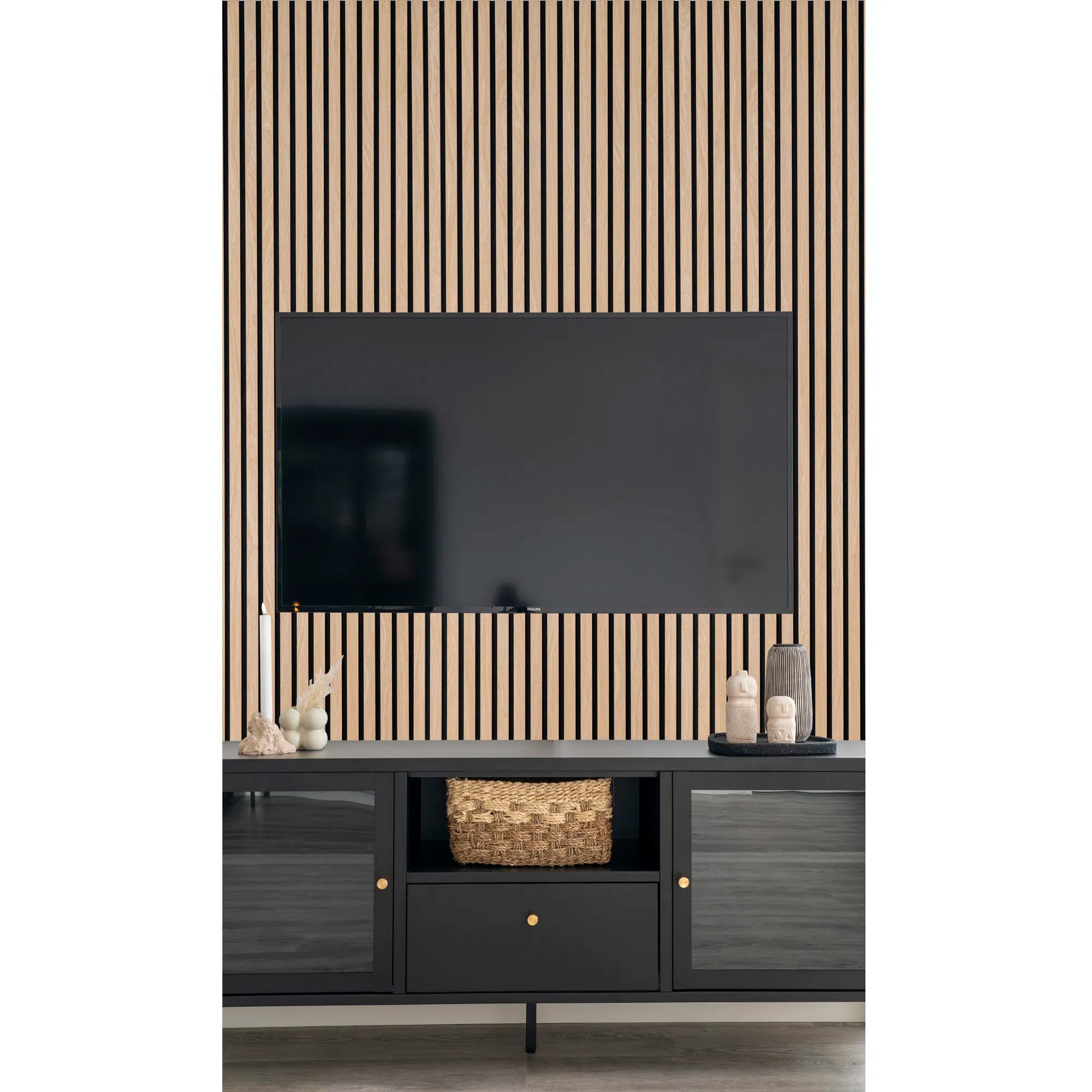 Akustikpaneele Eech Natur 240×60cm (Set vun 2)