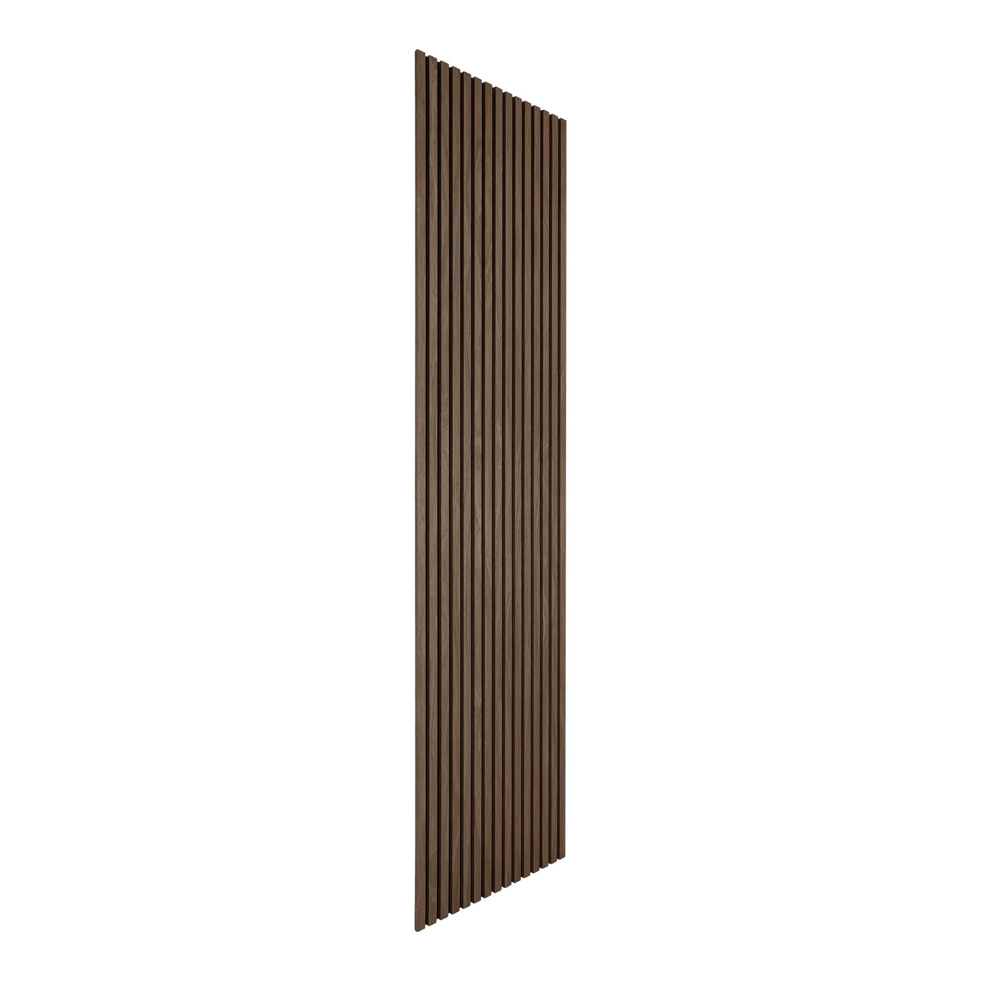 Akustikpaneele Walnuss 240×60cm (Set vun 2)
