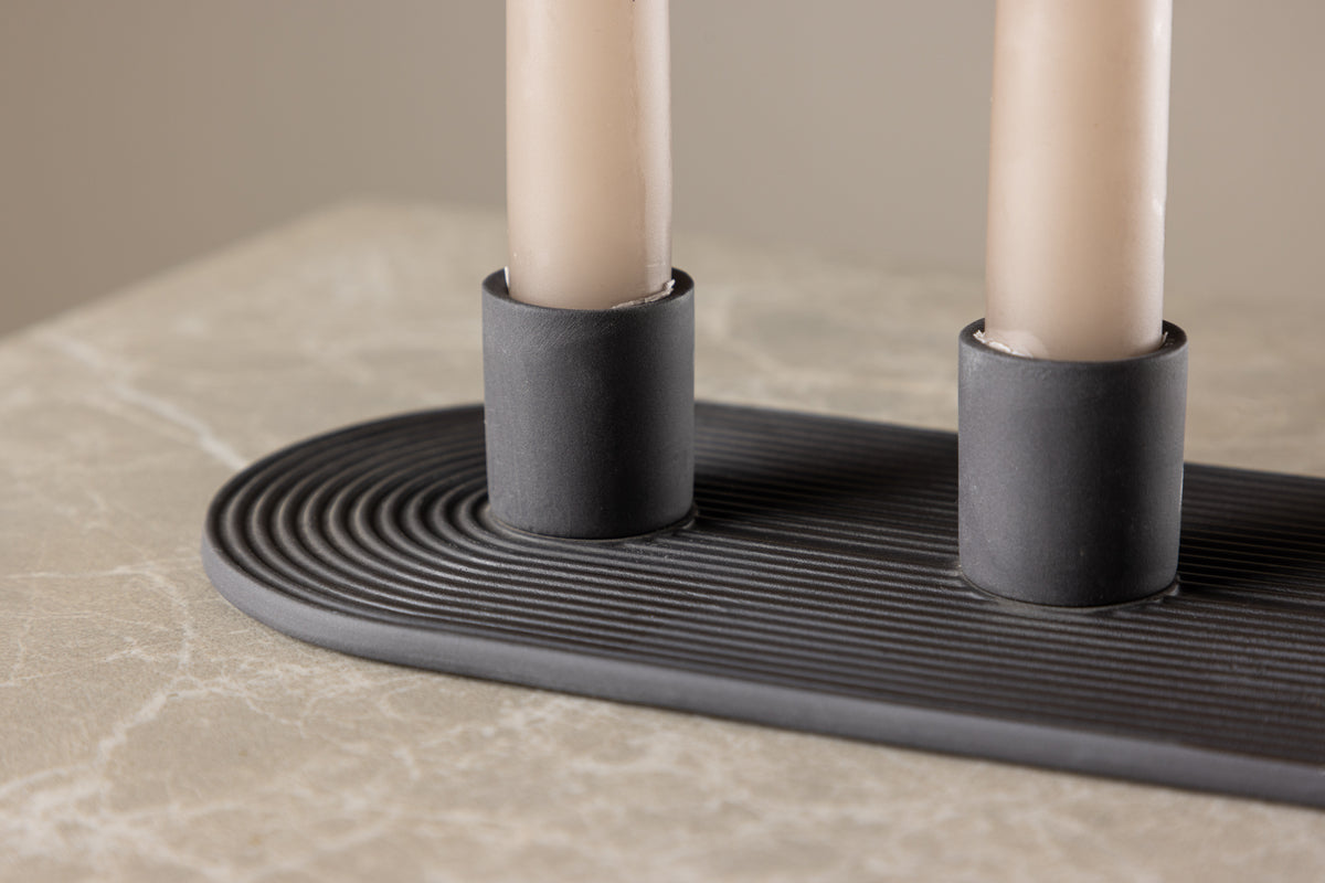 Kerzestänn Tim - Ø3 cm aus Steenzeug fir 3 Kerzen