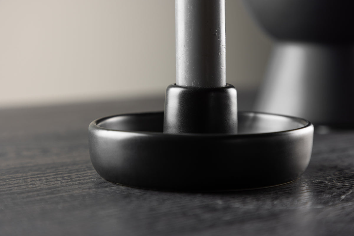 Kerzenhalter Holmes - Ø11 cm aus Steinzeug an der Wiel vu 3 Faarwen