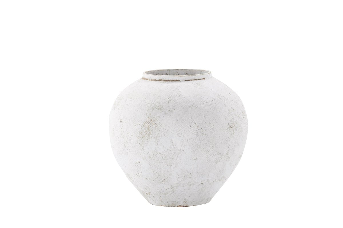 Vase „Sferra“ Ø 25 cm – Béis mat Struktur