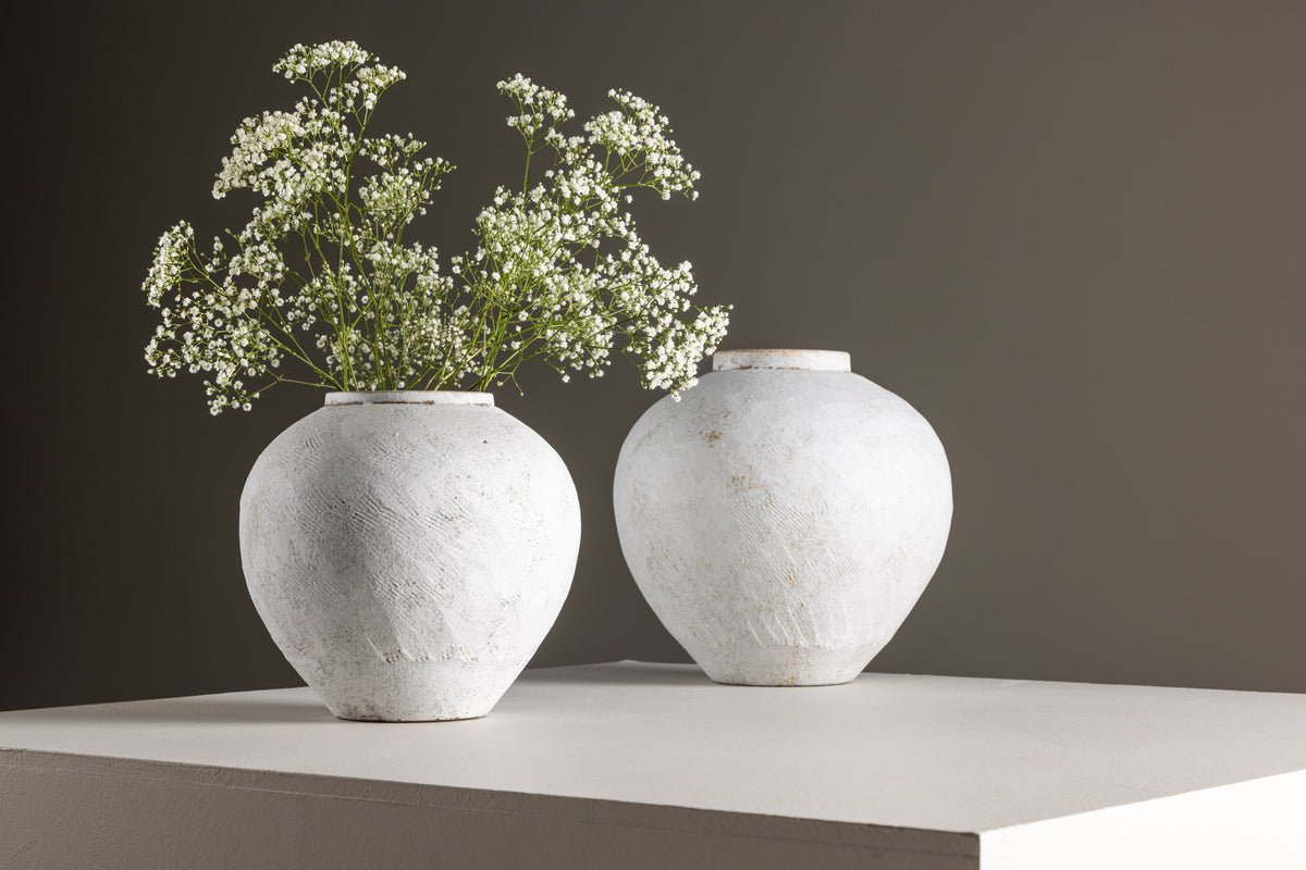 Vase „Sferra“ Ø 25 cm – Béis mat Struktur