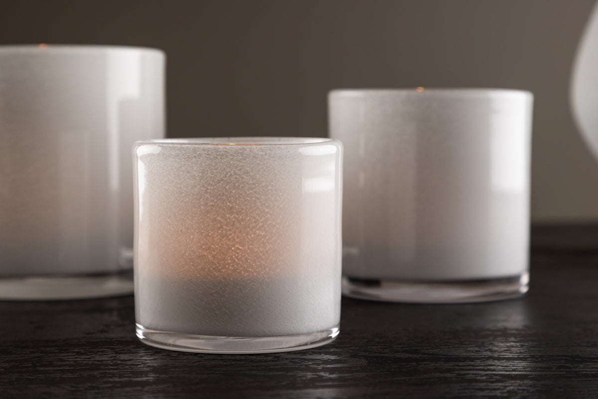 Laterne Honey - Laterne aus Glas a verschiddene Faarwen