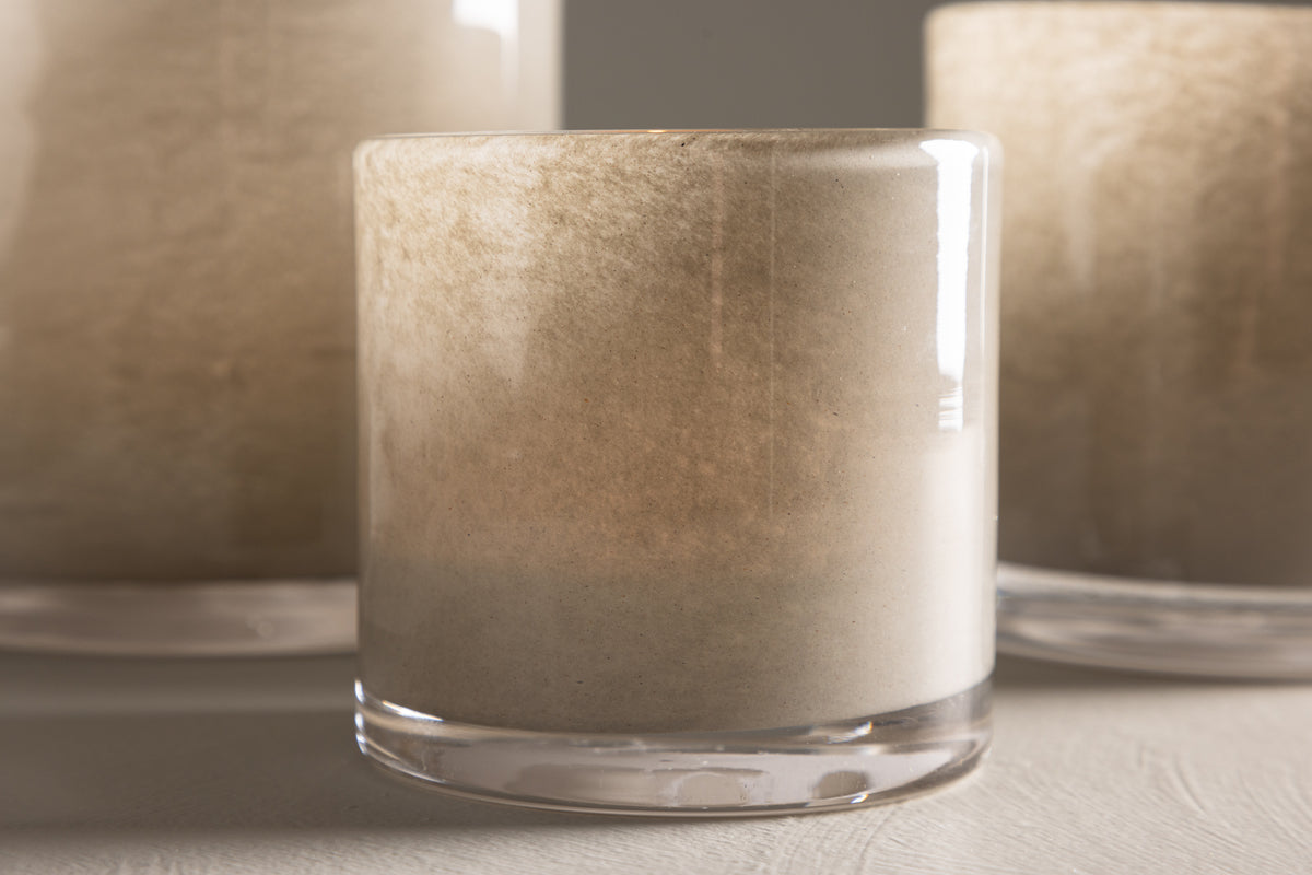 Laterne Honey - Laterne aus Glas a verschiddene Faarwen