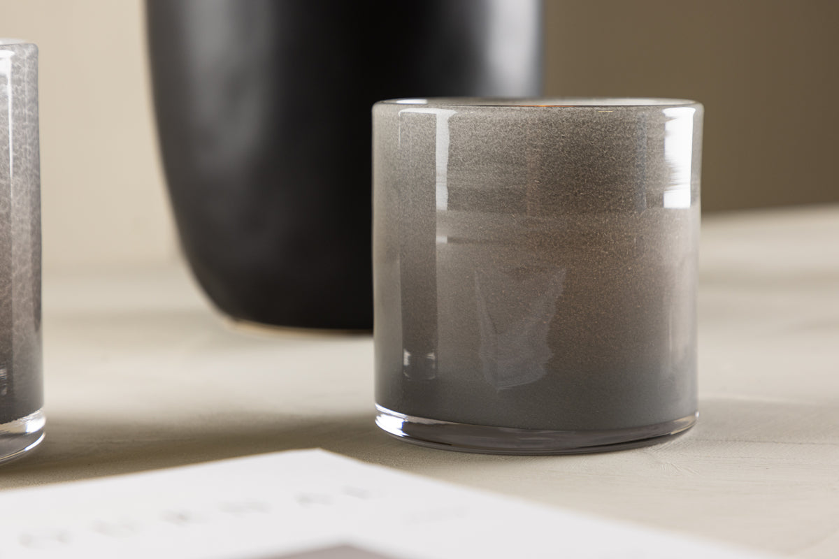 Laterne Polar - Laterne aus Glas a verschiddene Faarwen