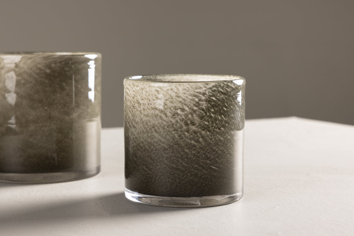 Laterne Polar - Laterne aus Glas a verschiddene Faarwen