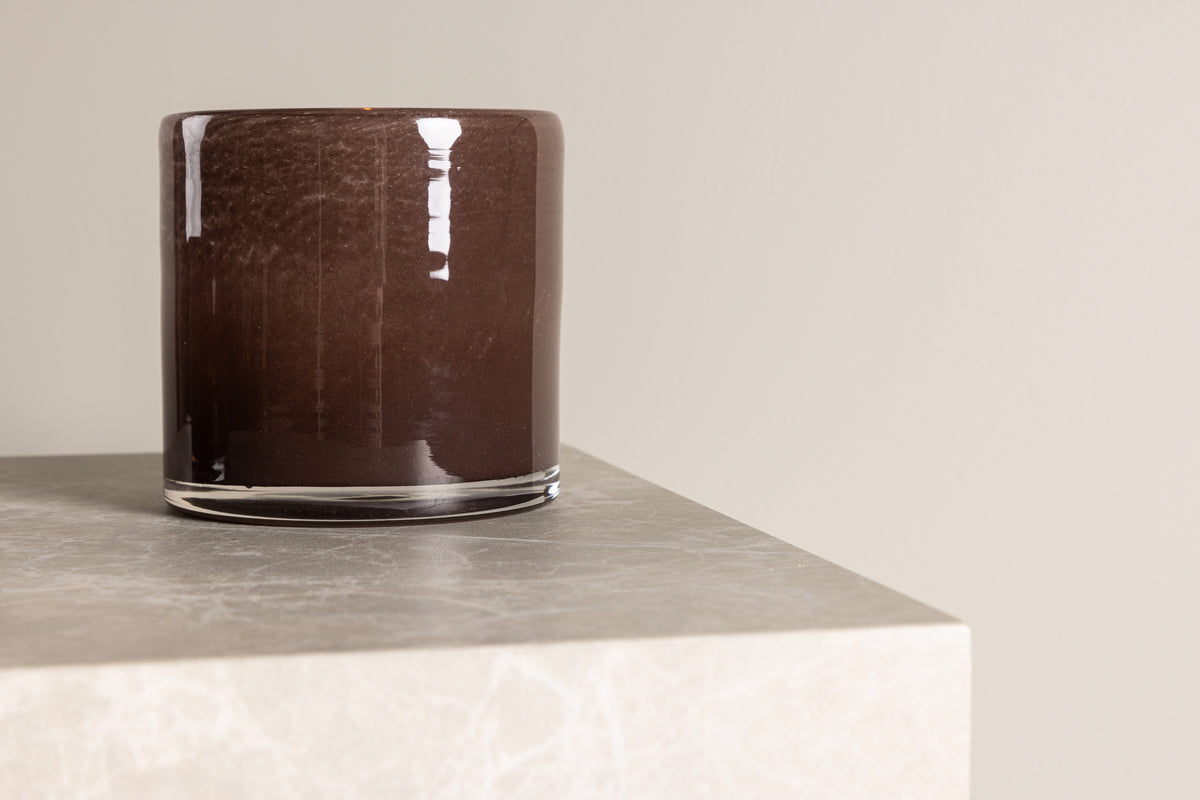 Laterne Eddie - Laterne aus Glas a verschiddene Faarwen