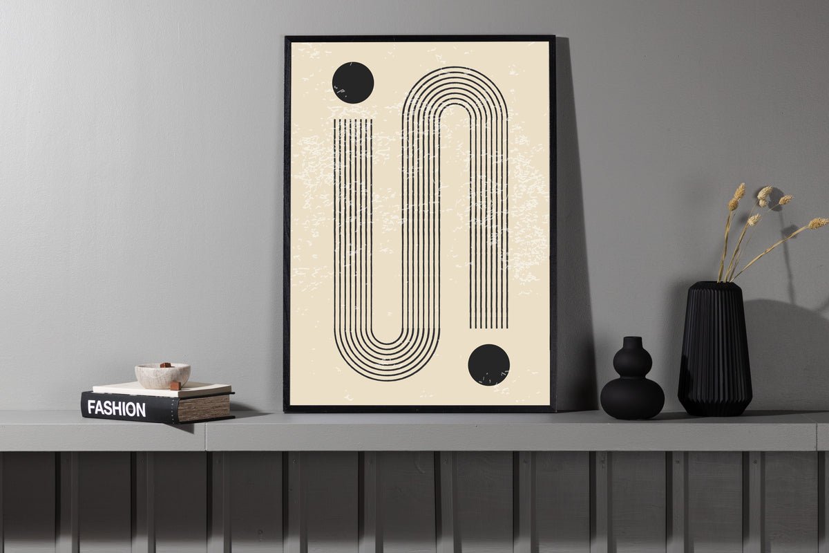 Poster Strichpunkt aus héichwäertegem Pabeier