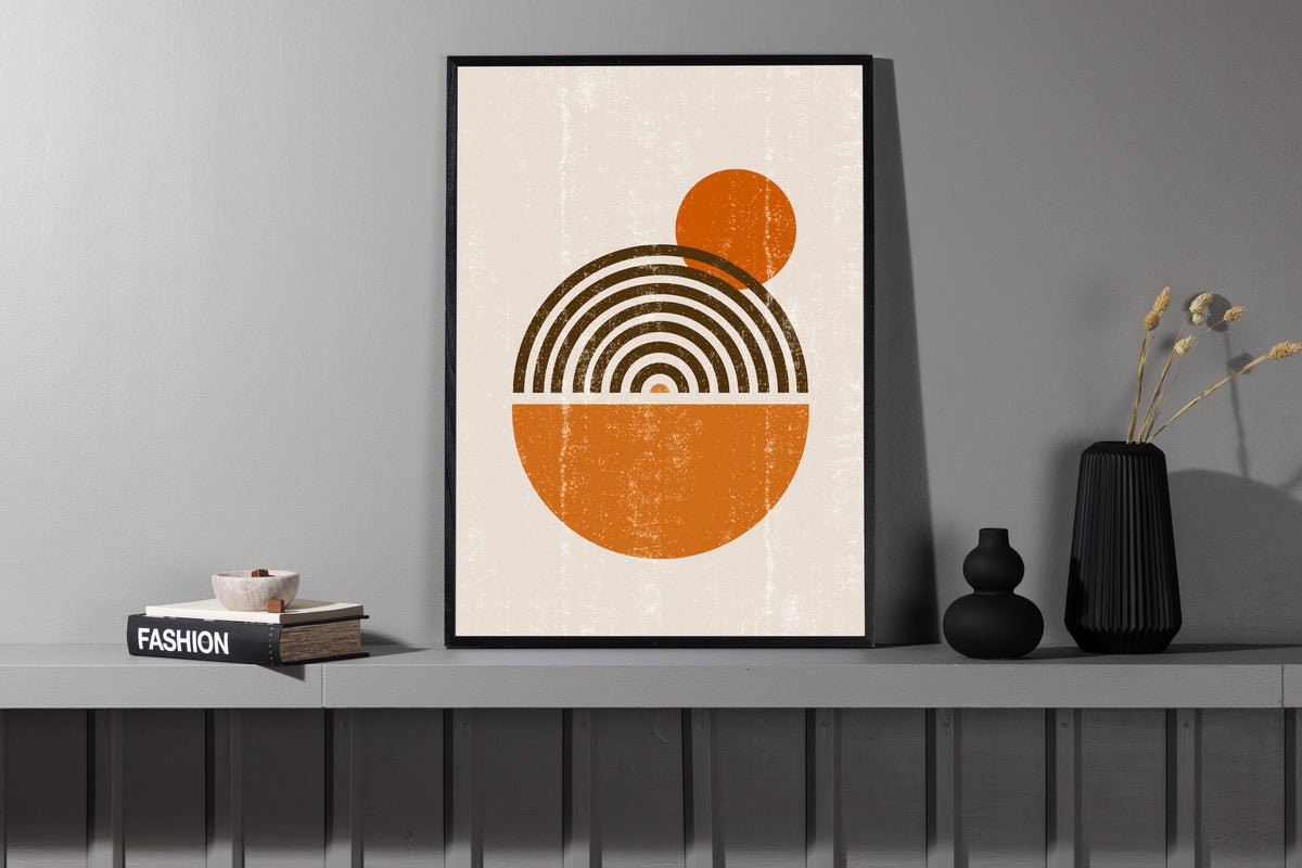 Poster Orange Ball aus héichwäertegem Pabeier