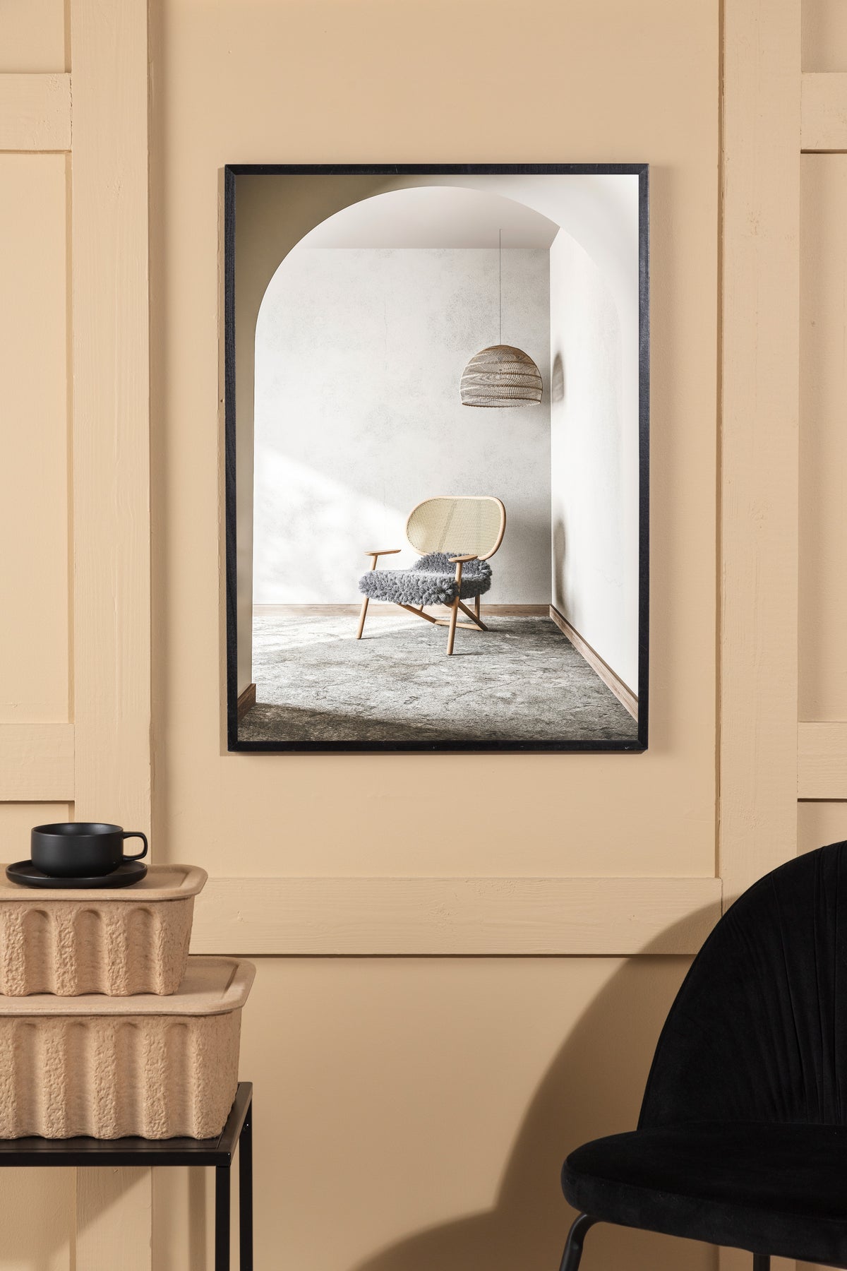 Poster Fluffy Stull aus héichwäertegem Pabeier